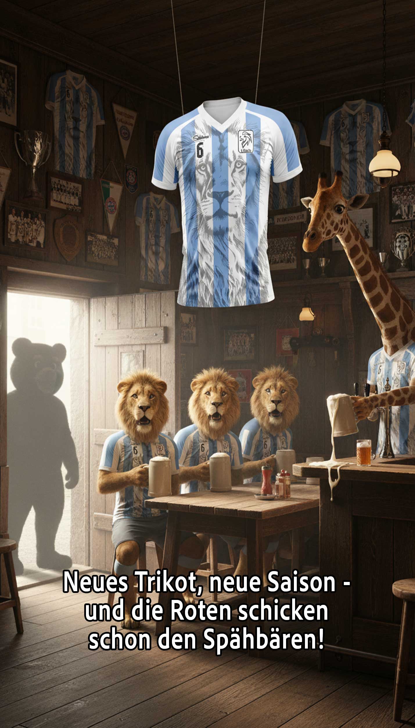 Echte Löwen. Echte Farben. Das neue Trikot für München. 🦁💙🤍
