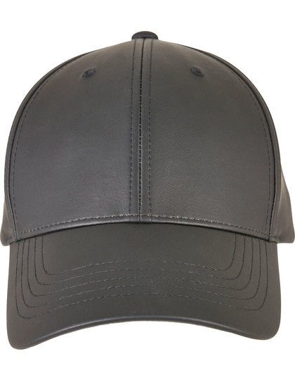 Synthetic Leather Alpha Shape Dad Cap