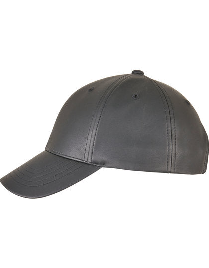 Synthetic Leather Alpha Shape Dad Cap
