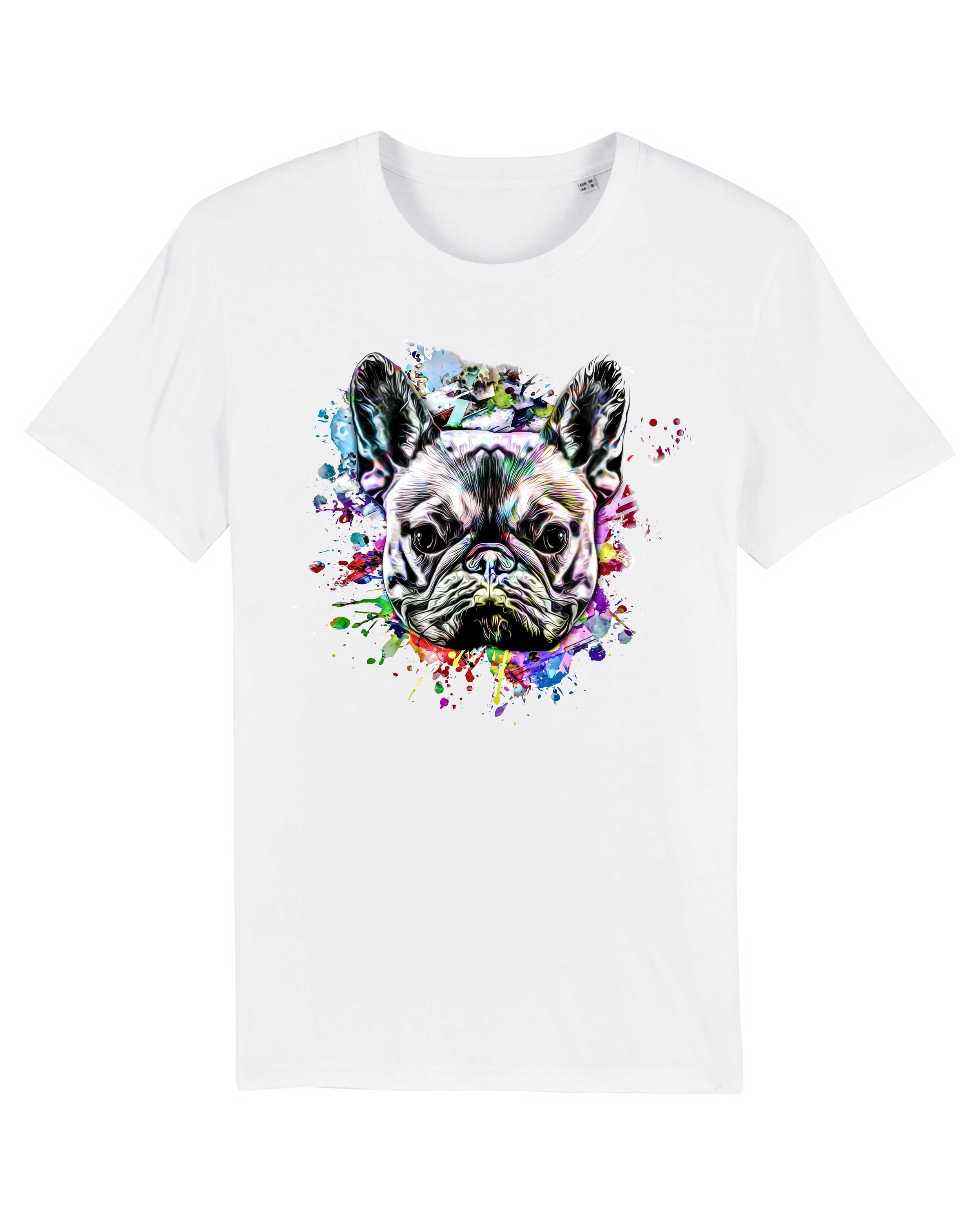 T-Shirt Bulldogge, Bio-Baumwolle, Unisex, Damen, Kids