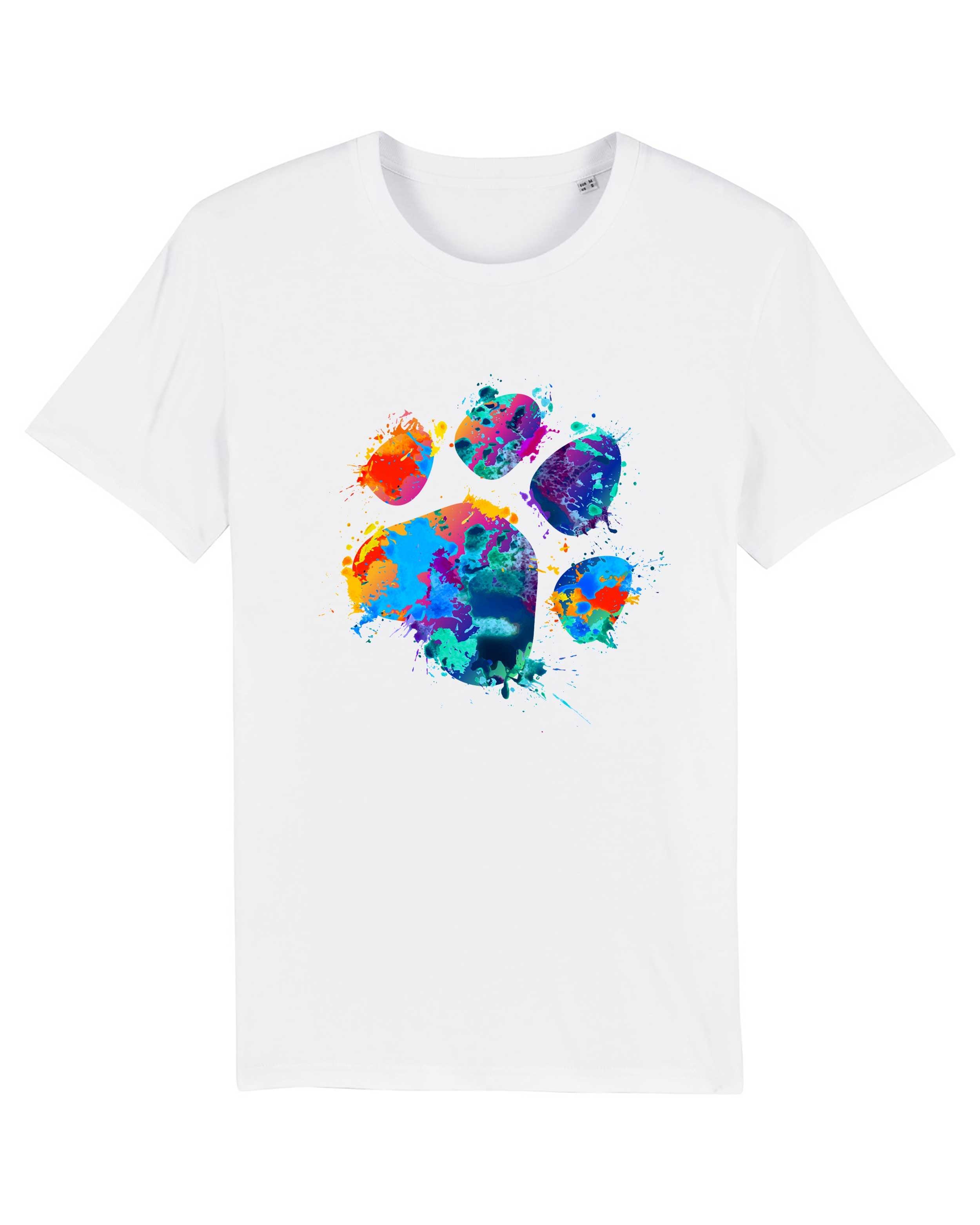 T-Shirt Saint Bunte Pfote Bio-Baumwolle, Unisex, Damen, Kids