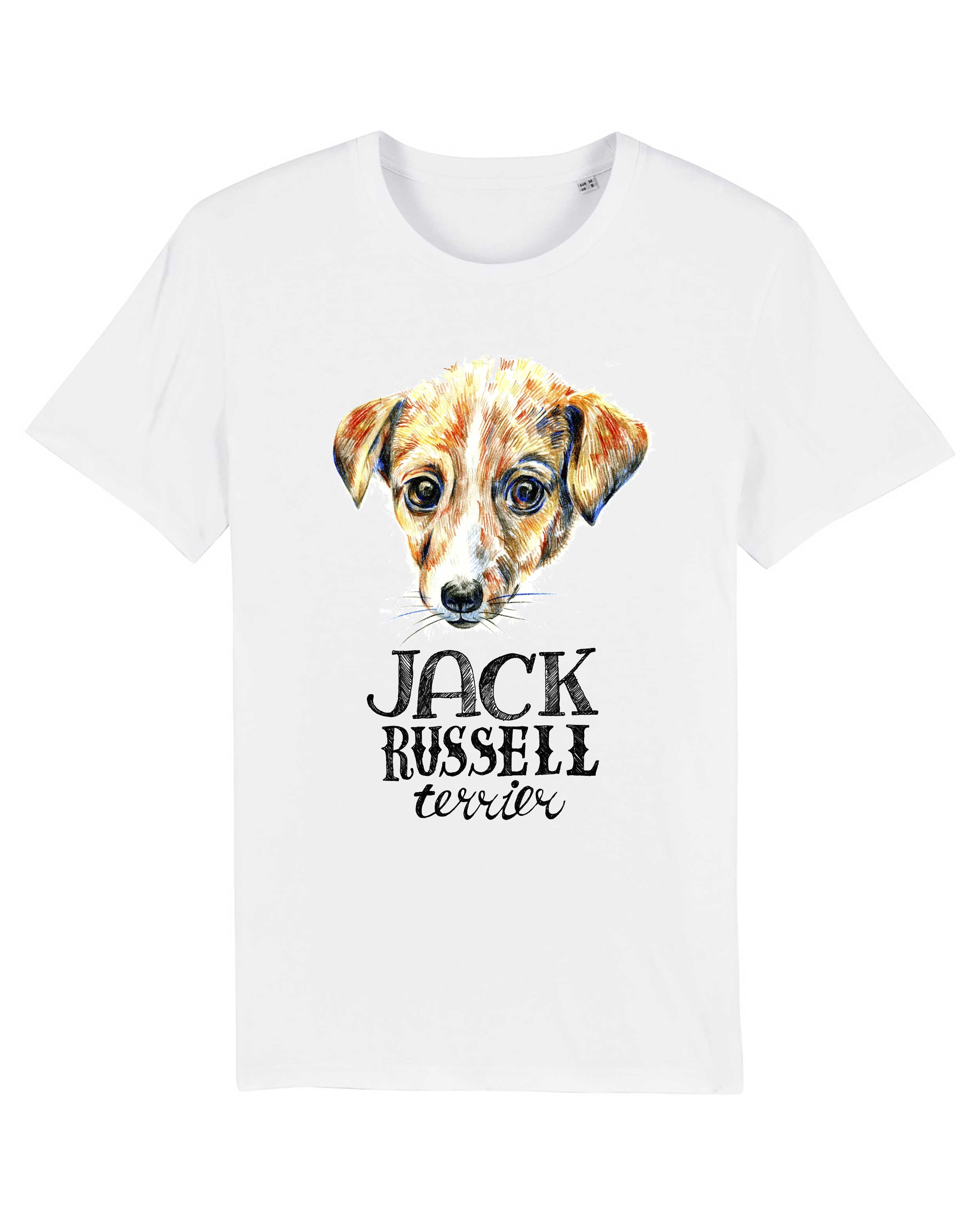 T-Shirt Jack Russel Terrier Bio-Baumwolle, Unisex, Damen, Kids