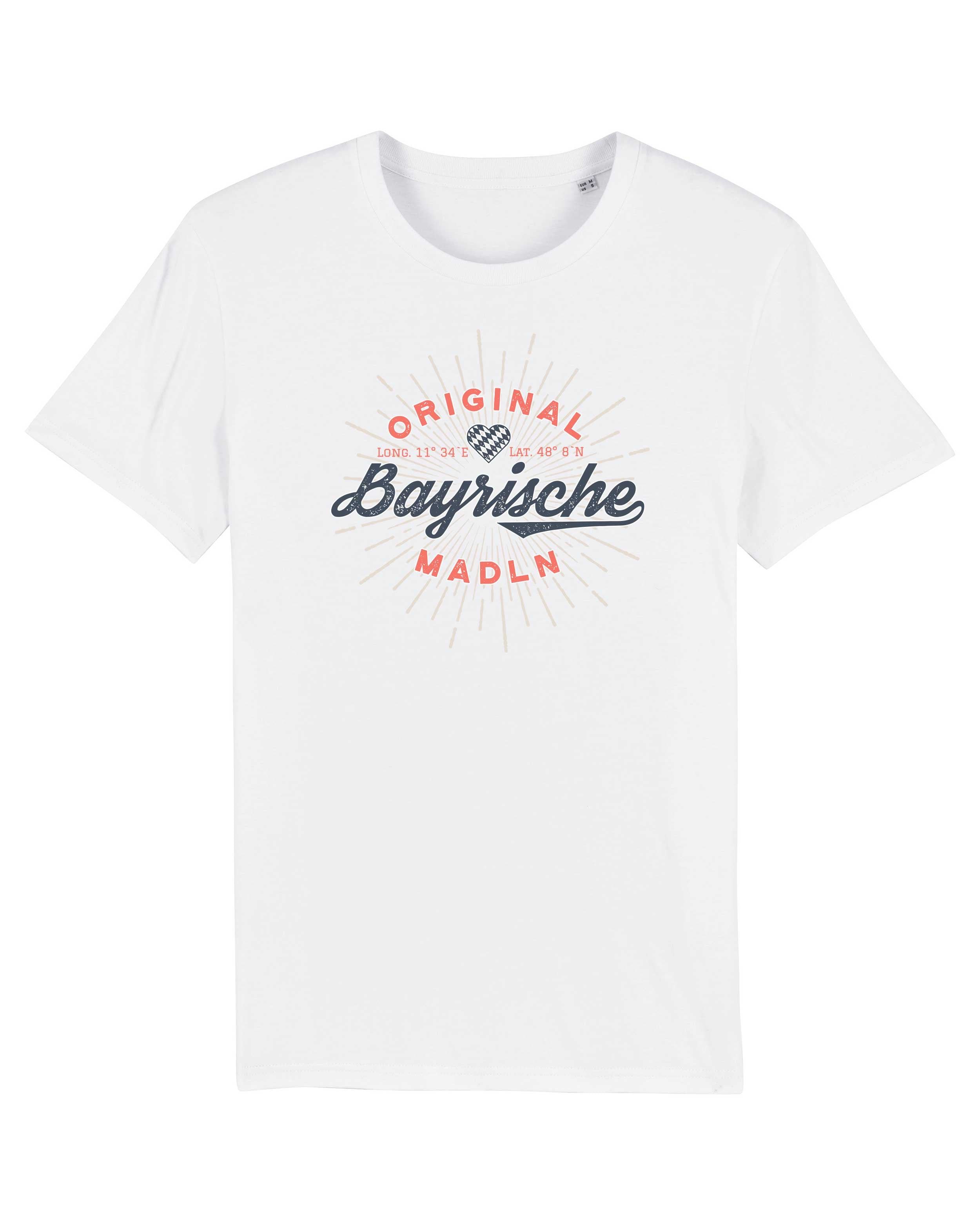 T-Shirt Bayrische Madln Sprüche, Bio-Baumwolle, Unisex, Damen, Kids