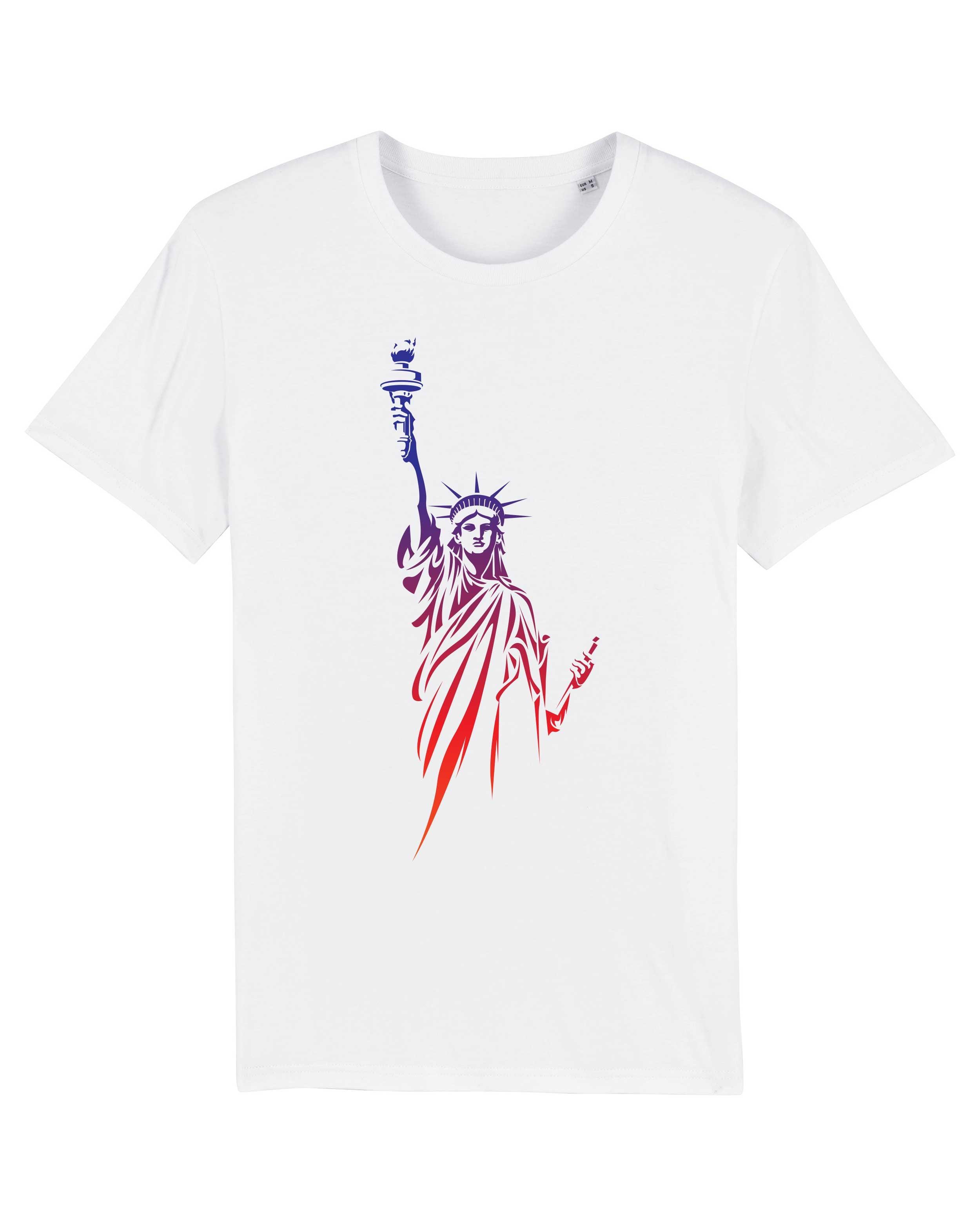 T-Shirt Freiheitsstatue New York Stadt, Bio-Baumwolle, Unisex, Damen, Kids
