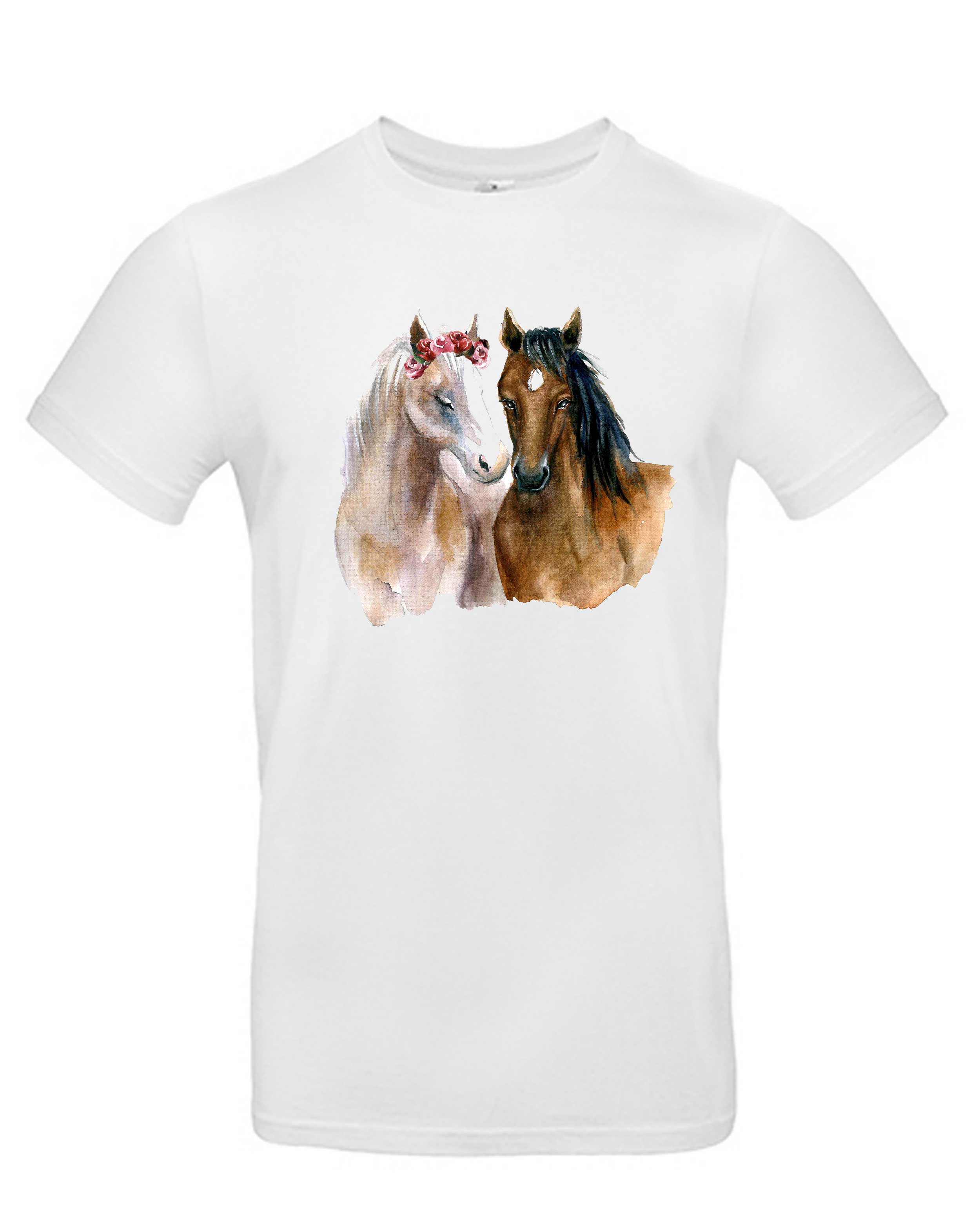 T-Shirt Friends Pferde, Bio-Baumwolle, Unisex, Damen, Kids