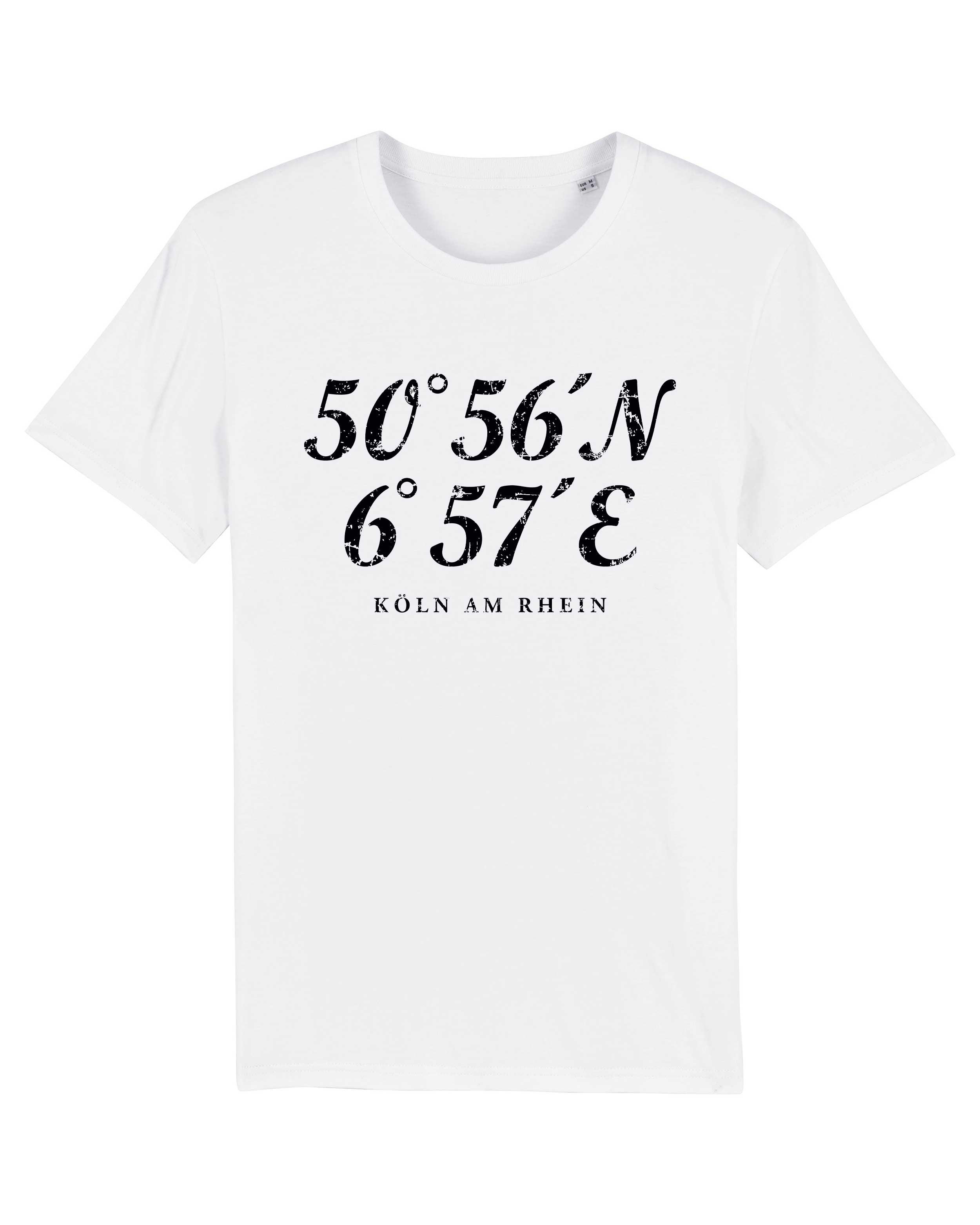 T-Shirt Köln am Rhein Stadt, Bio-Baumwolle, Unisex, Damen, Kids