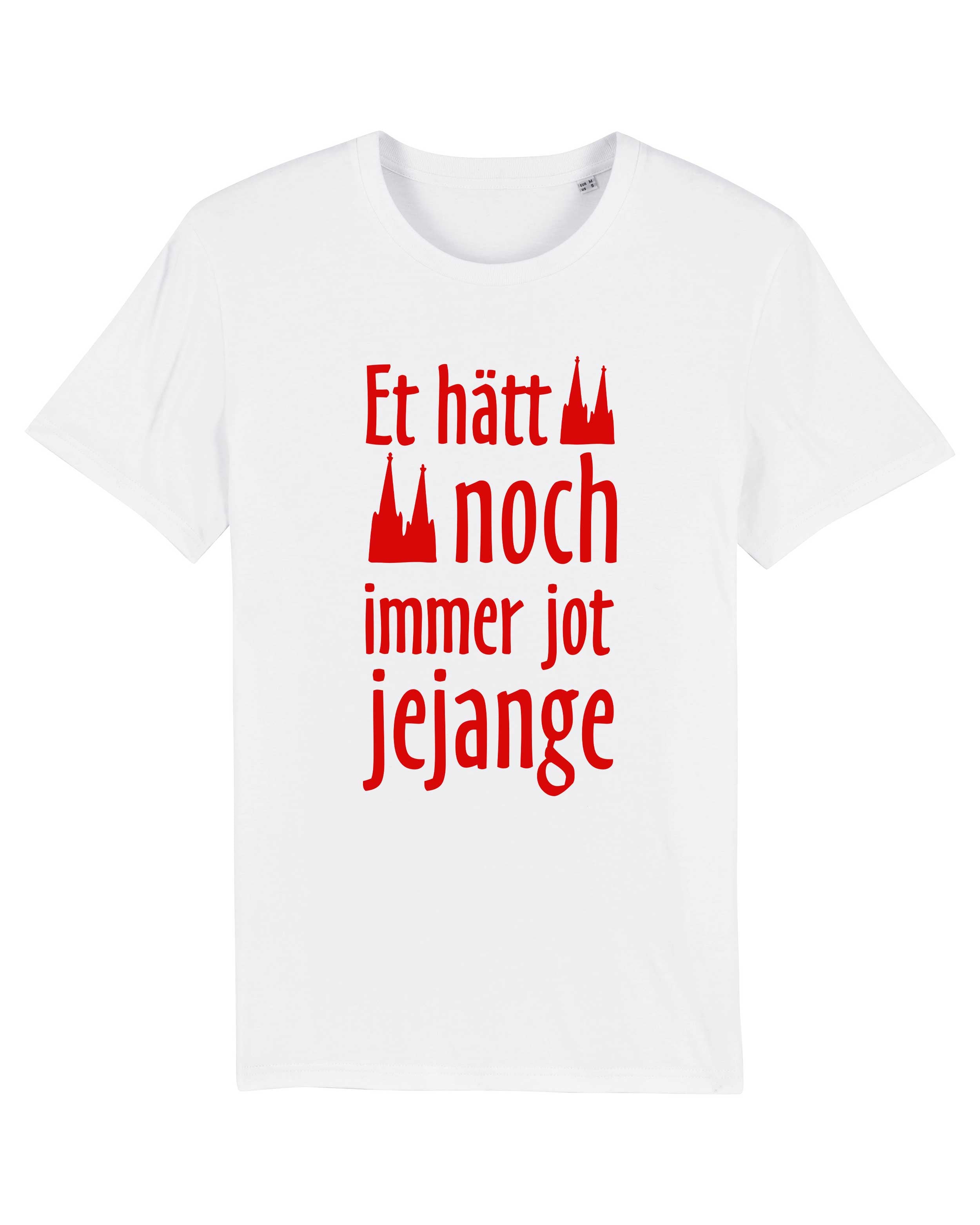 T-Shirt Köln "Et hätt noch immer jot jejange" Stadt, Bio-Baumwolle, Unisex, Damen, Kids