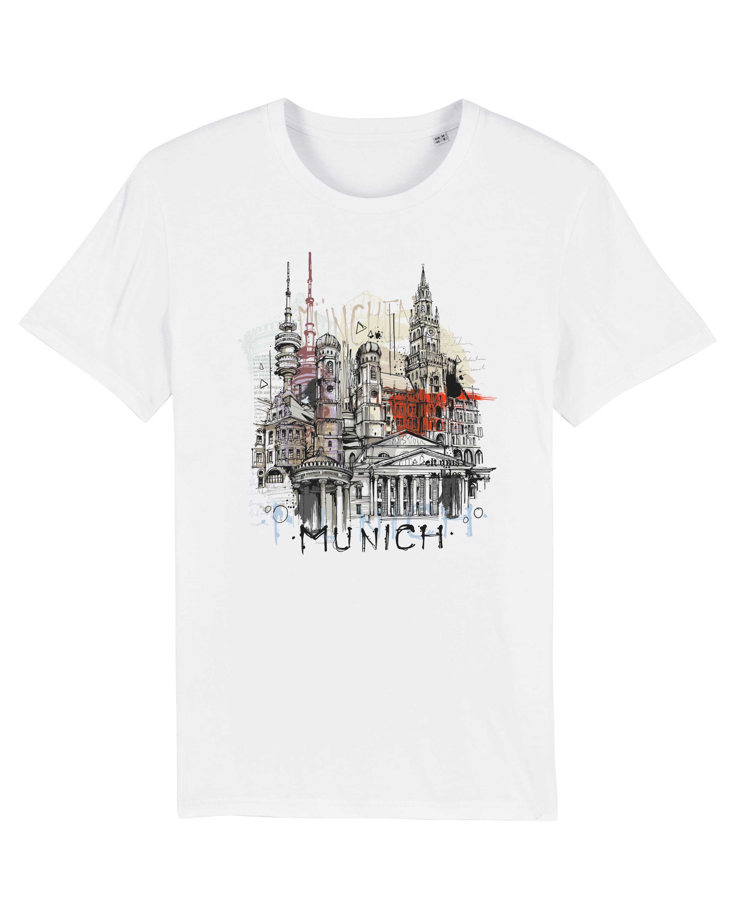 T-Shirt München Stadt, Bio-Baumwolle, Unisex, Damen, Kids