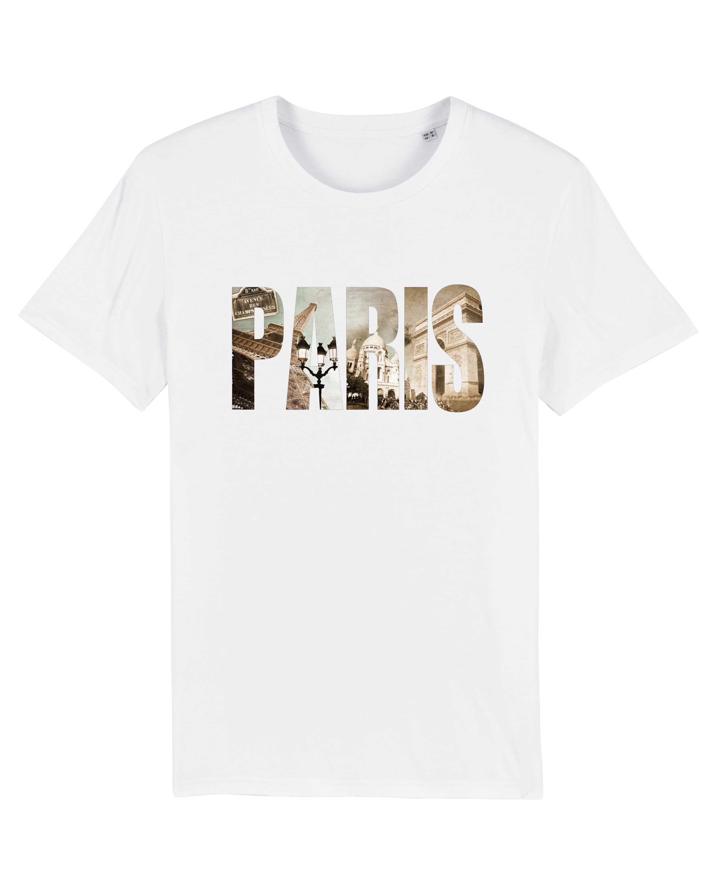 T-Shirt Paris Stadt, Bio-Baumwolle, Unisex, Damen, Kids