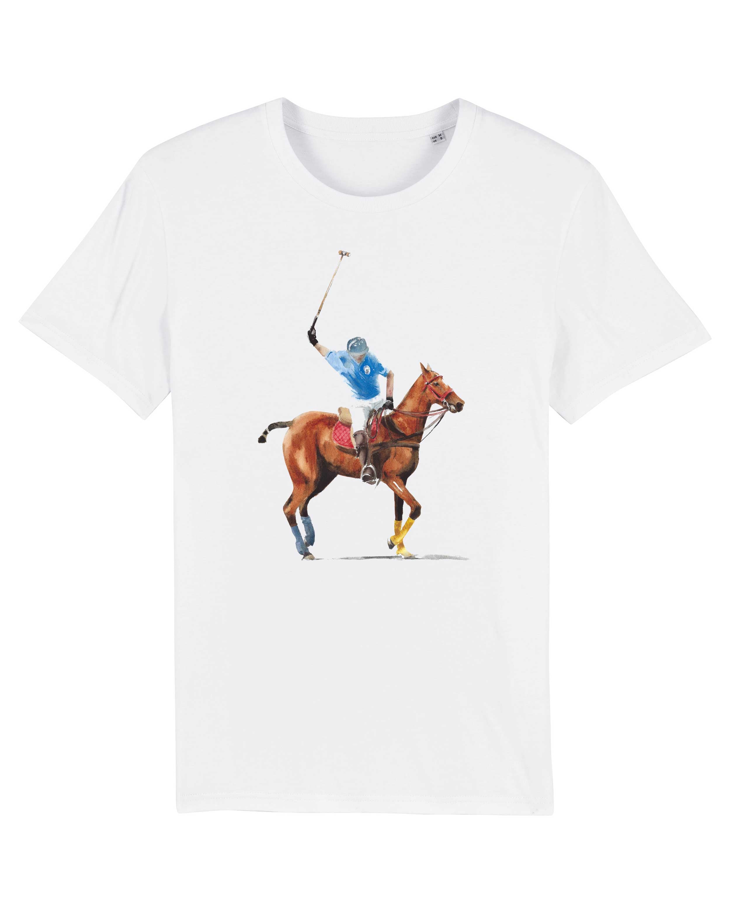 T-Shirt Polo Player Pferd, Bio-Baumwolle, Unisex, Damen, Kids