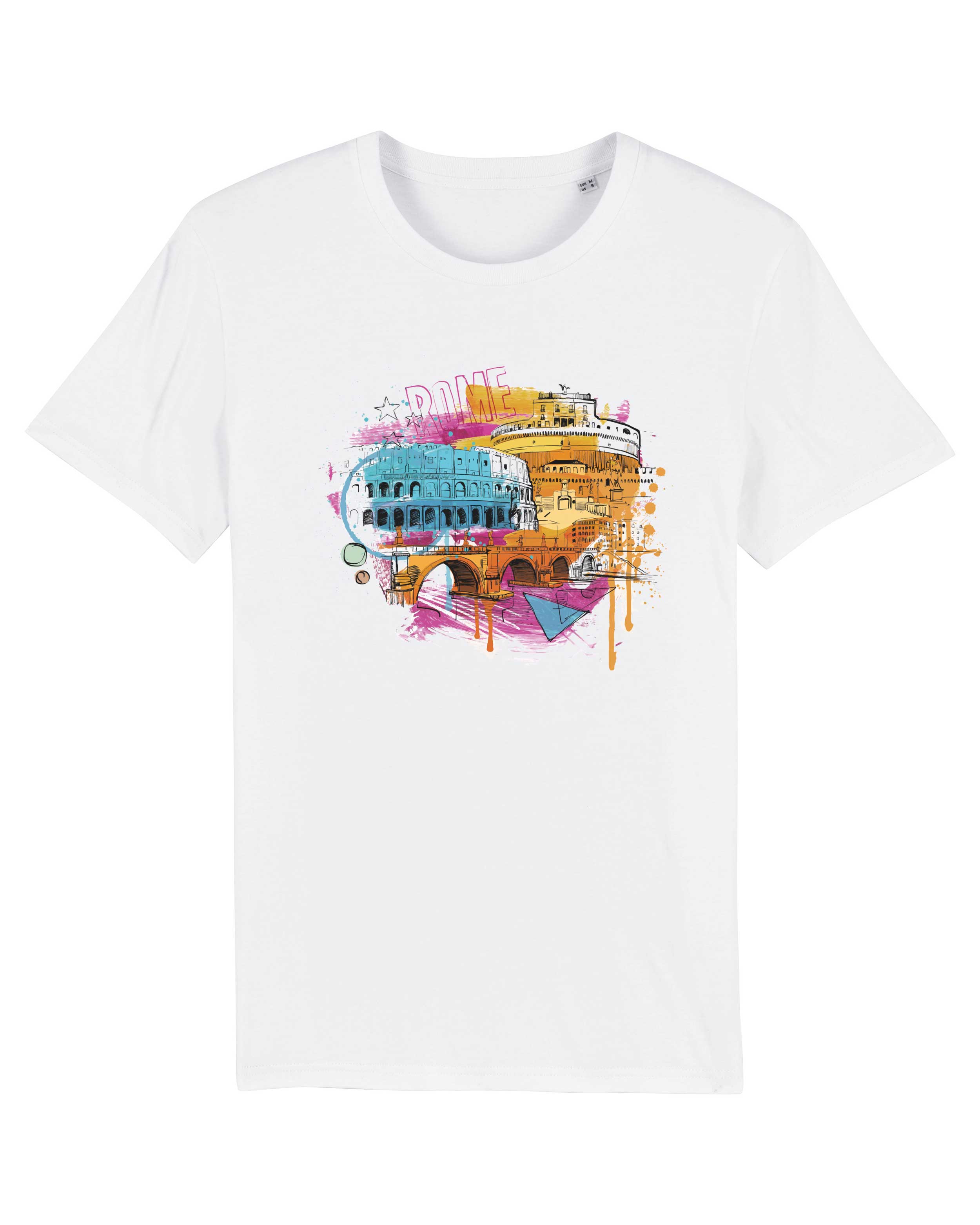 T-Shirt Rom Stadt, Bio-Baumwolle, Unisex, Damen, Kids
