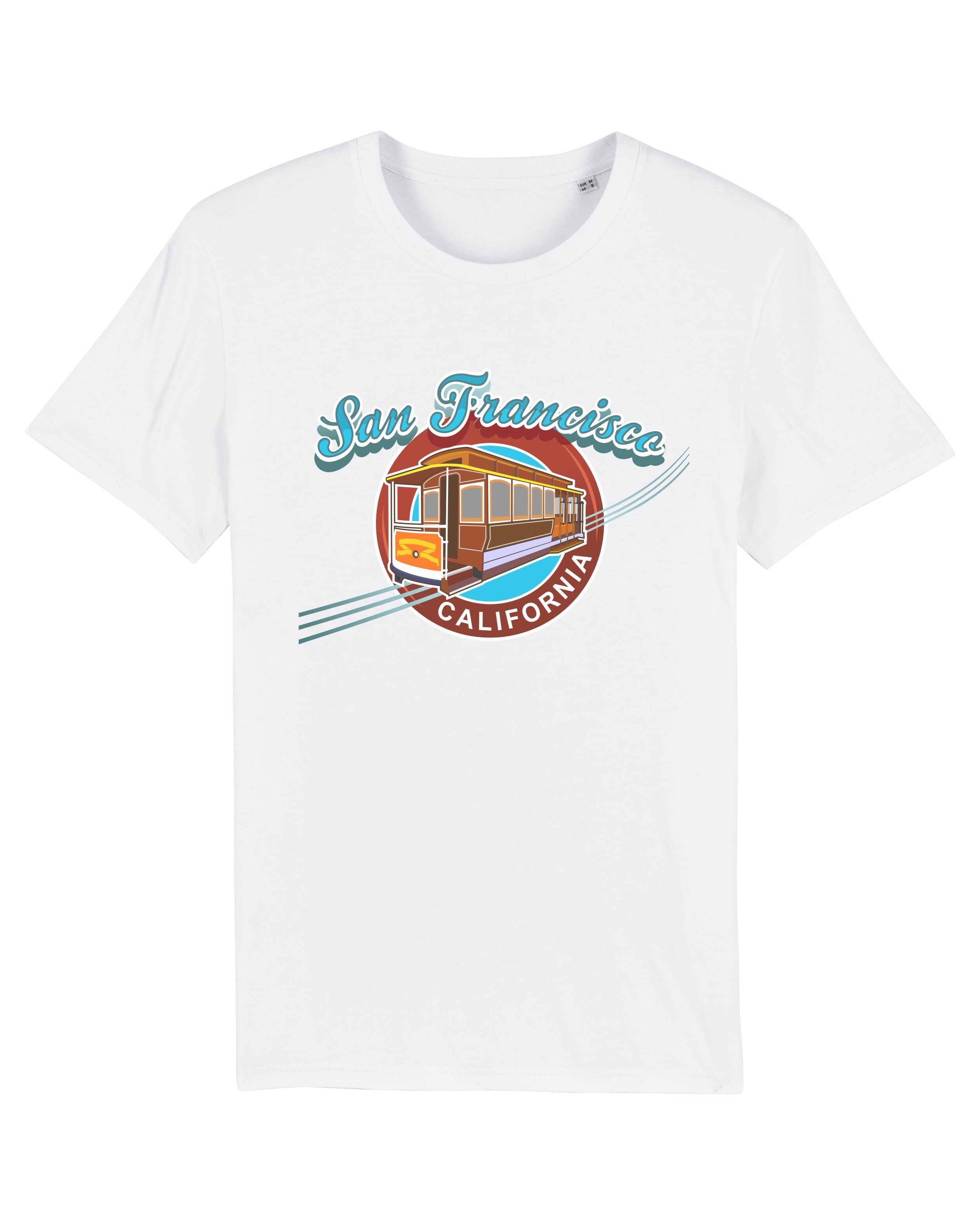 T-Shirt San Francisco Cable Car Stadt, Bio-Baumwolle, Unisex, Damen, Kids