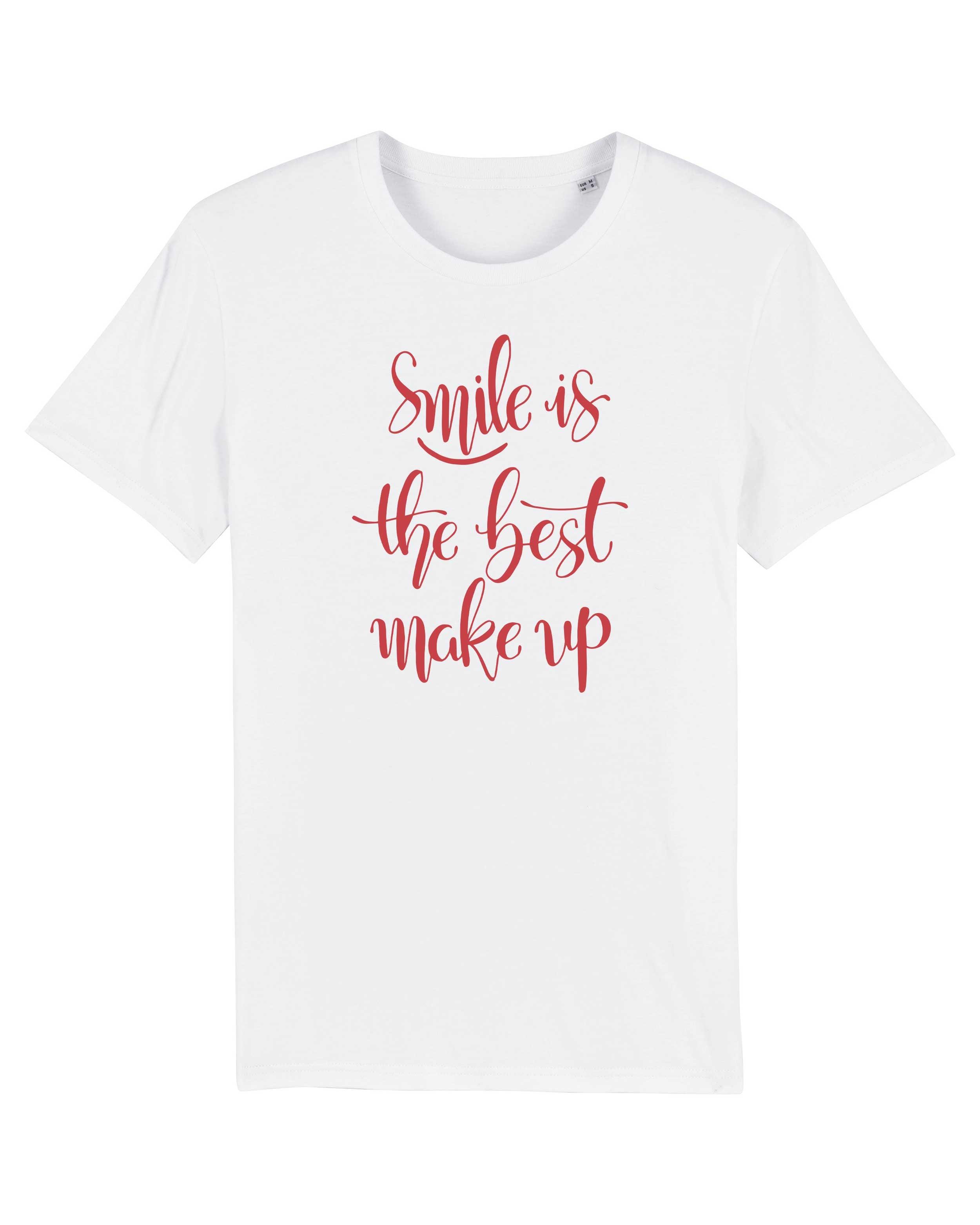 T-Shirt Smile Sprüche, Bio-Baumwolle, Unisex, Damen, Kids