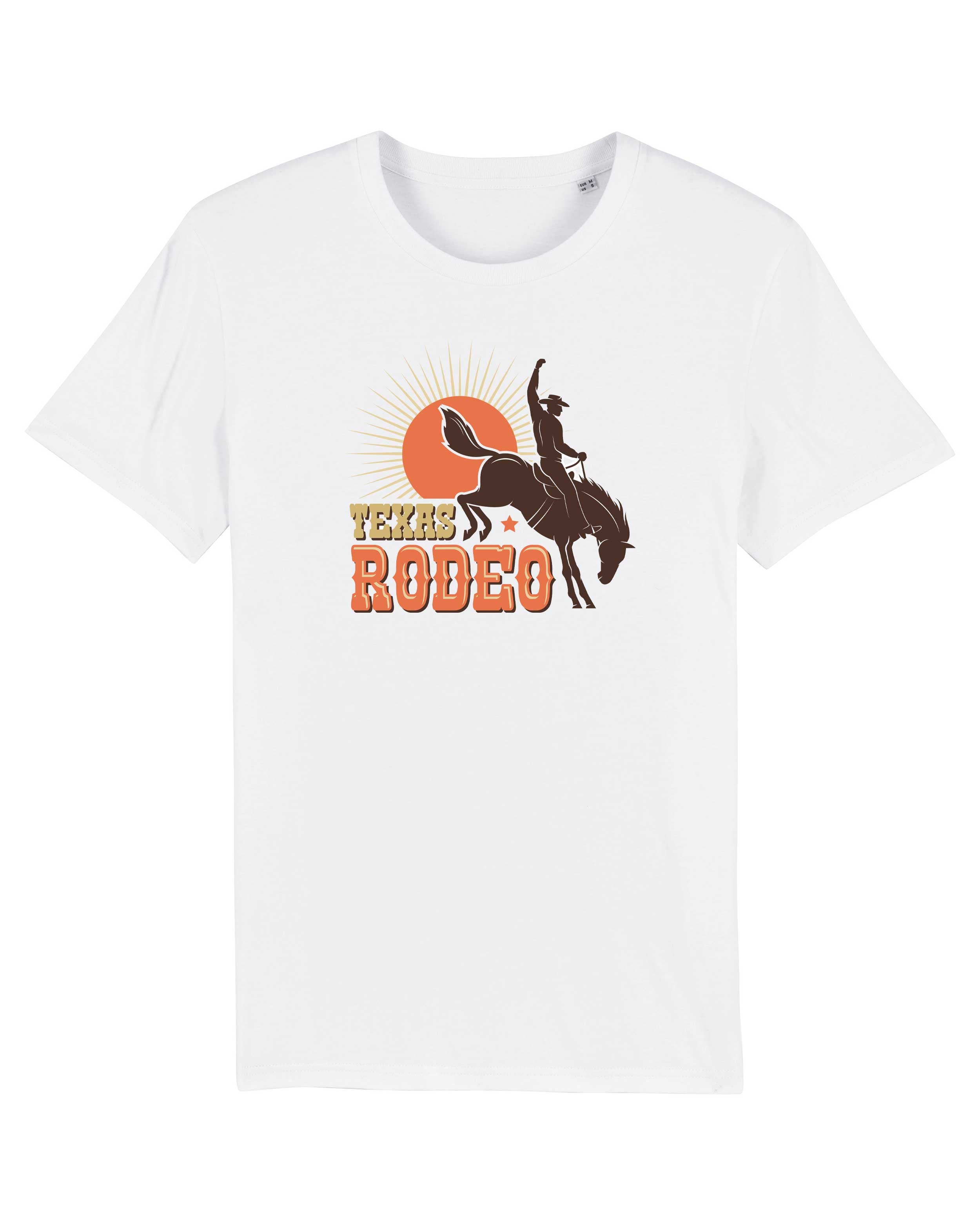 T-Shirt Texas Rodeo Pferd, Bio-Baumwolle, Unisex, Damen, Kids