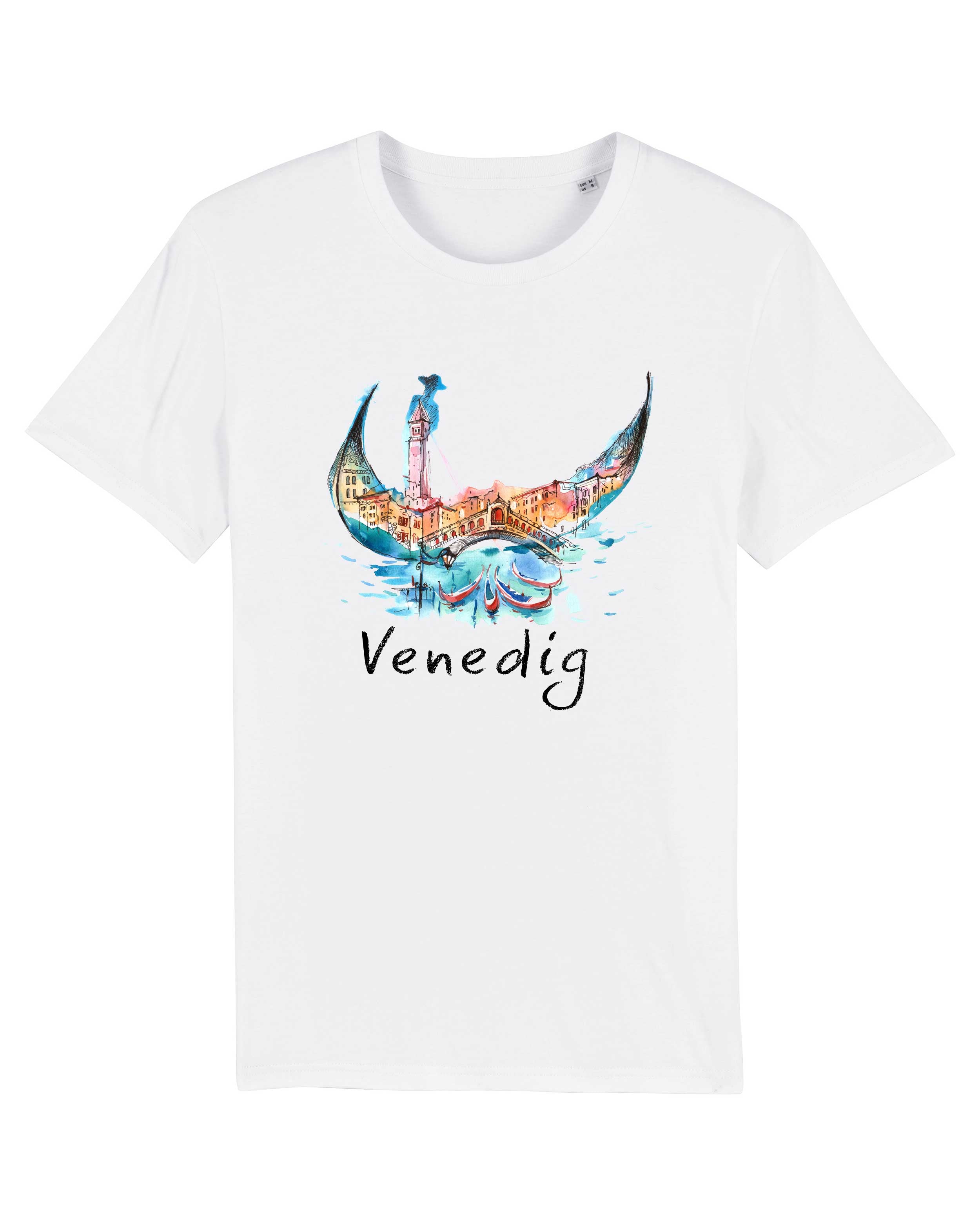 T-Shirt Venedig Stadt, Bio-Baumwolle, Unisex, Damen, Kids