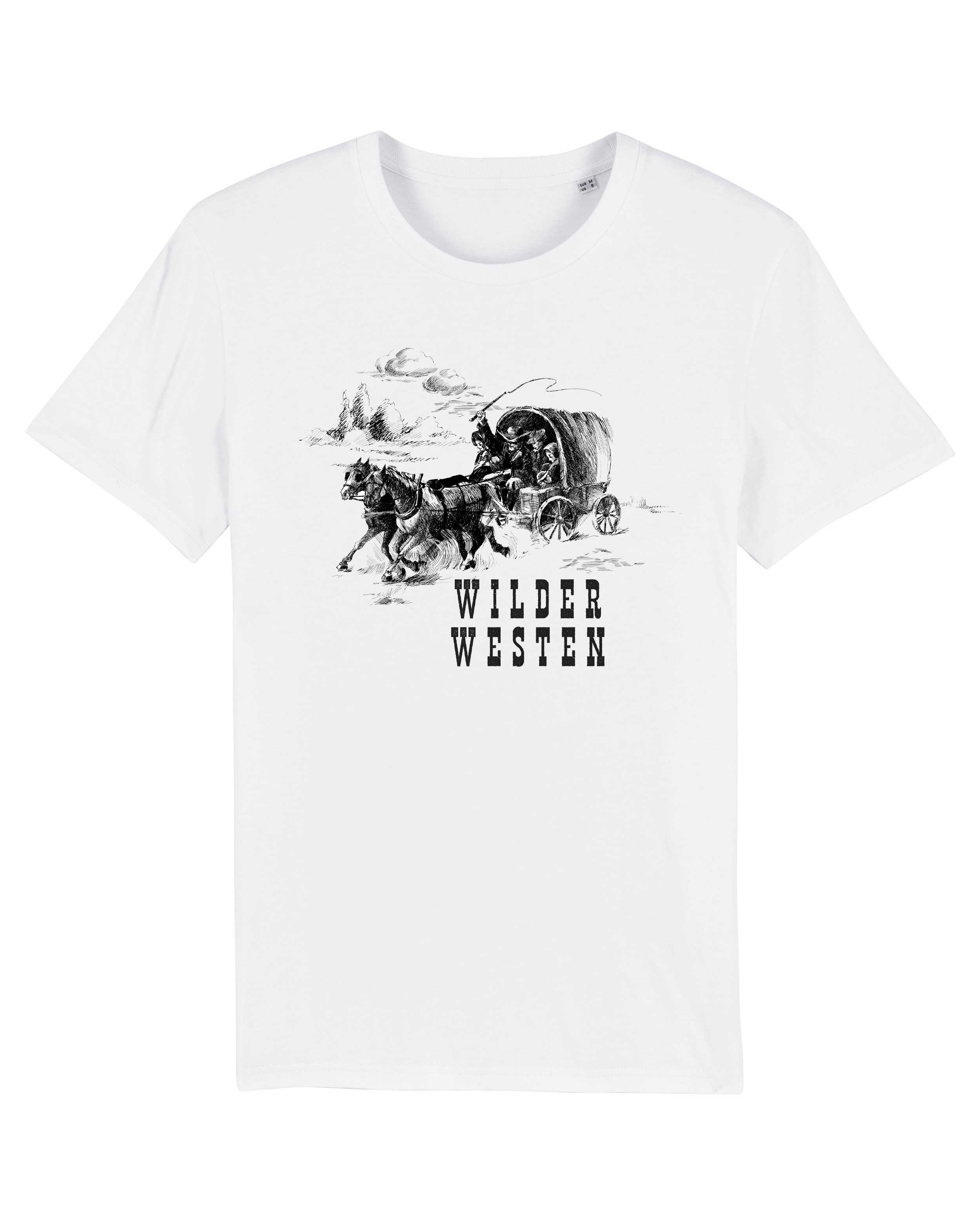 T-Shirt Wilder Westen Pferd, Bio-Baumwolle, Unisex, Damen, Kids