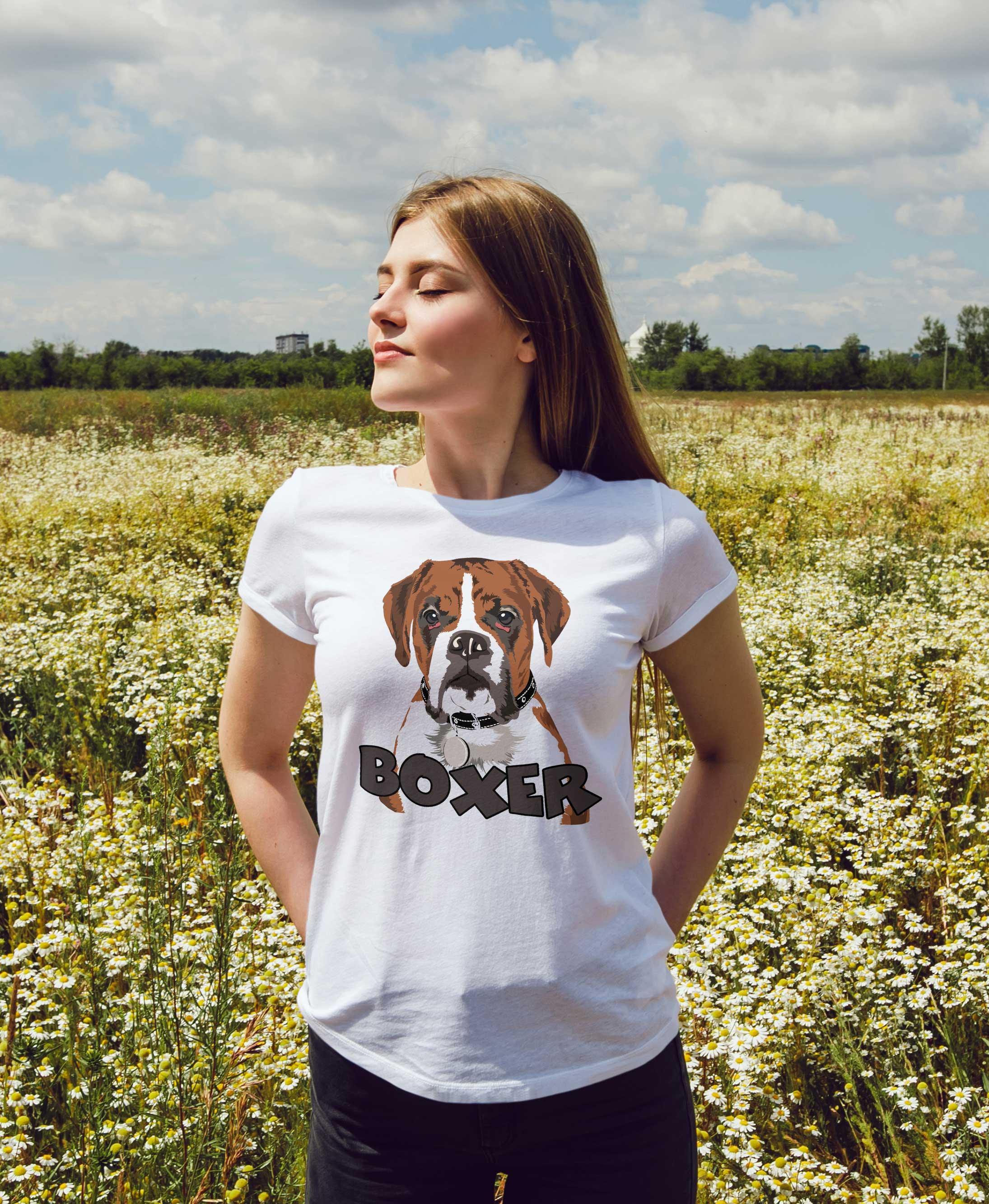 T-Shirt Boxer, Bio-Baumwolle, Unisex, Damen, Kids