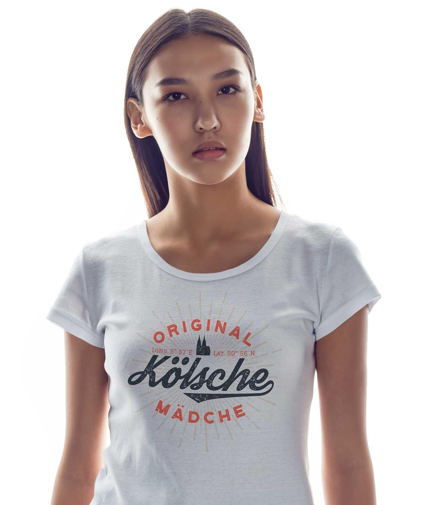 T-Shirt Kölsche Mädche Sprüche, Bio-Baumwolle, Unisex, Damen, Kids