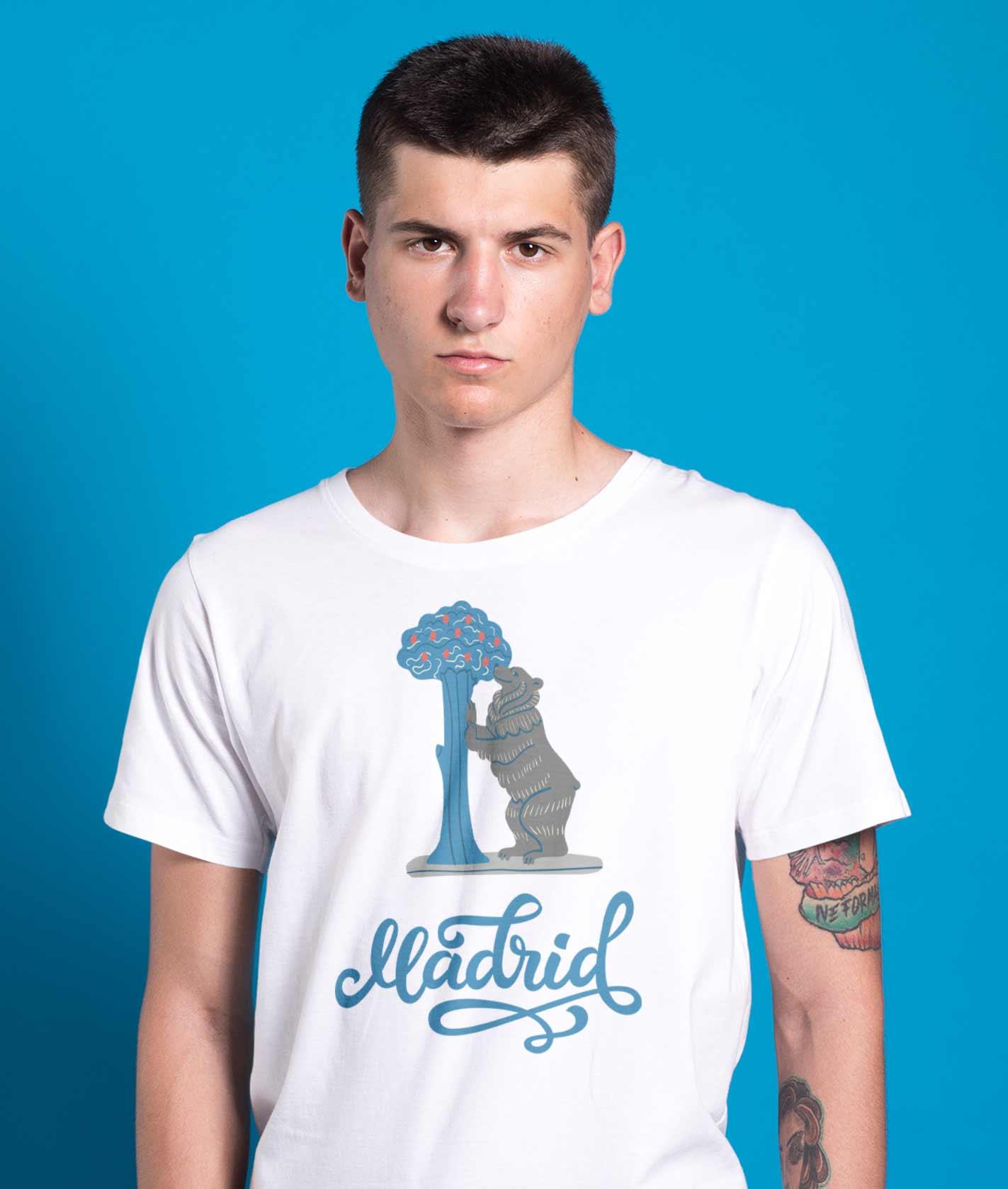 T-Shirt Madrid Stadt, Bio-Baumwolle, Unisex, Damen, Kids