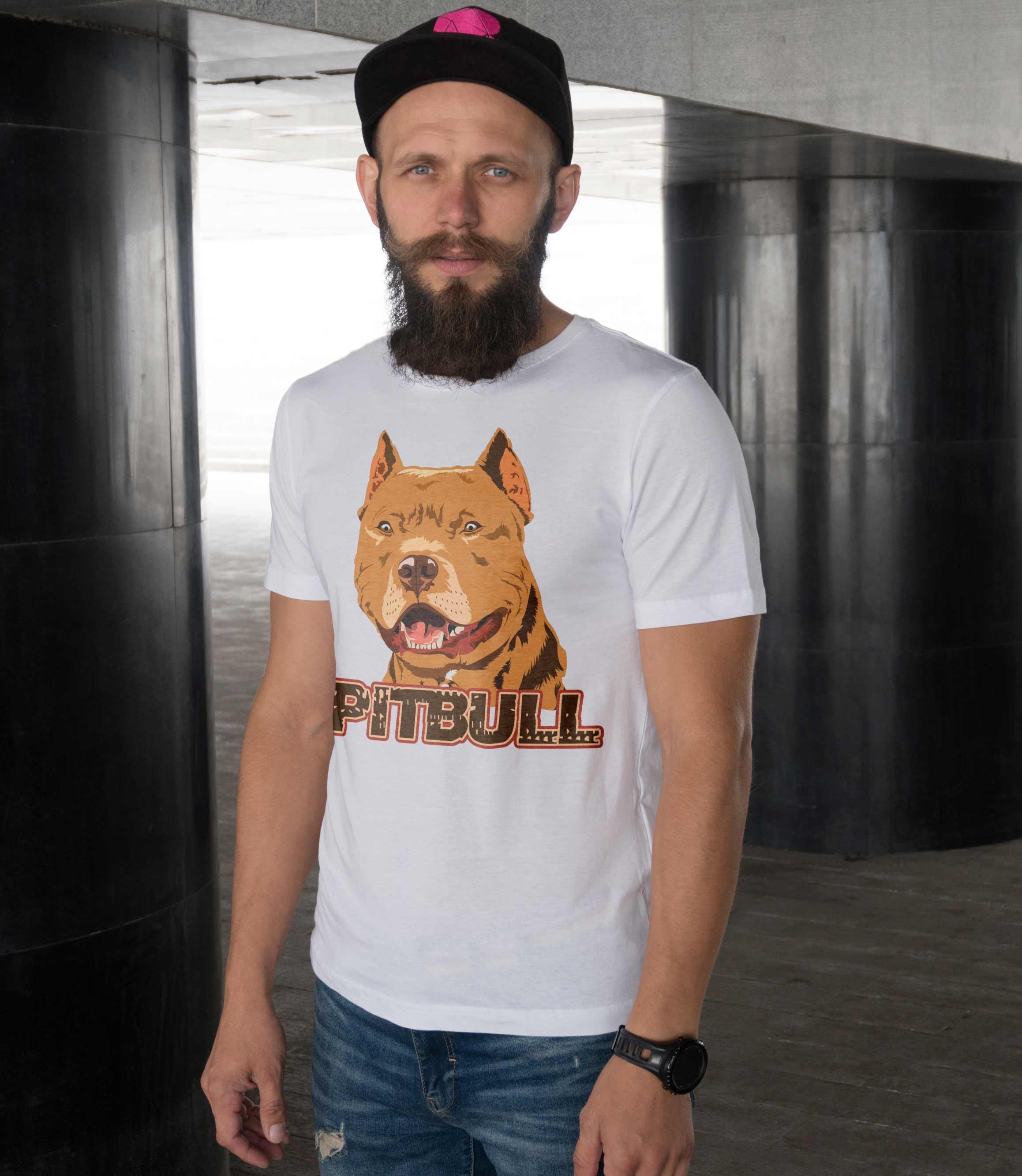 T-Shirt Pitbull, Bio-Baumwolle, Unisex, Damen, Kids