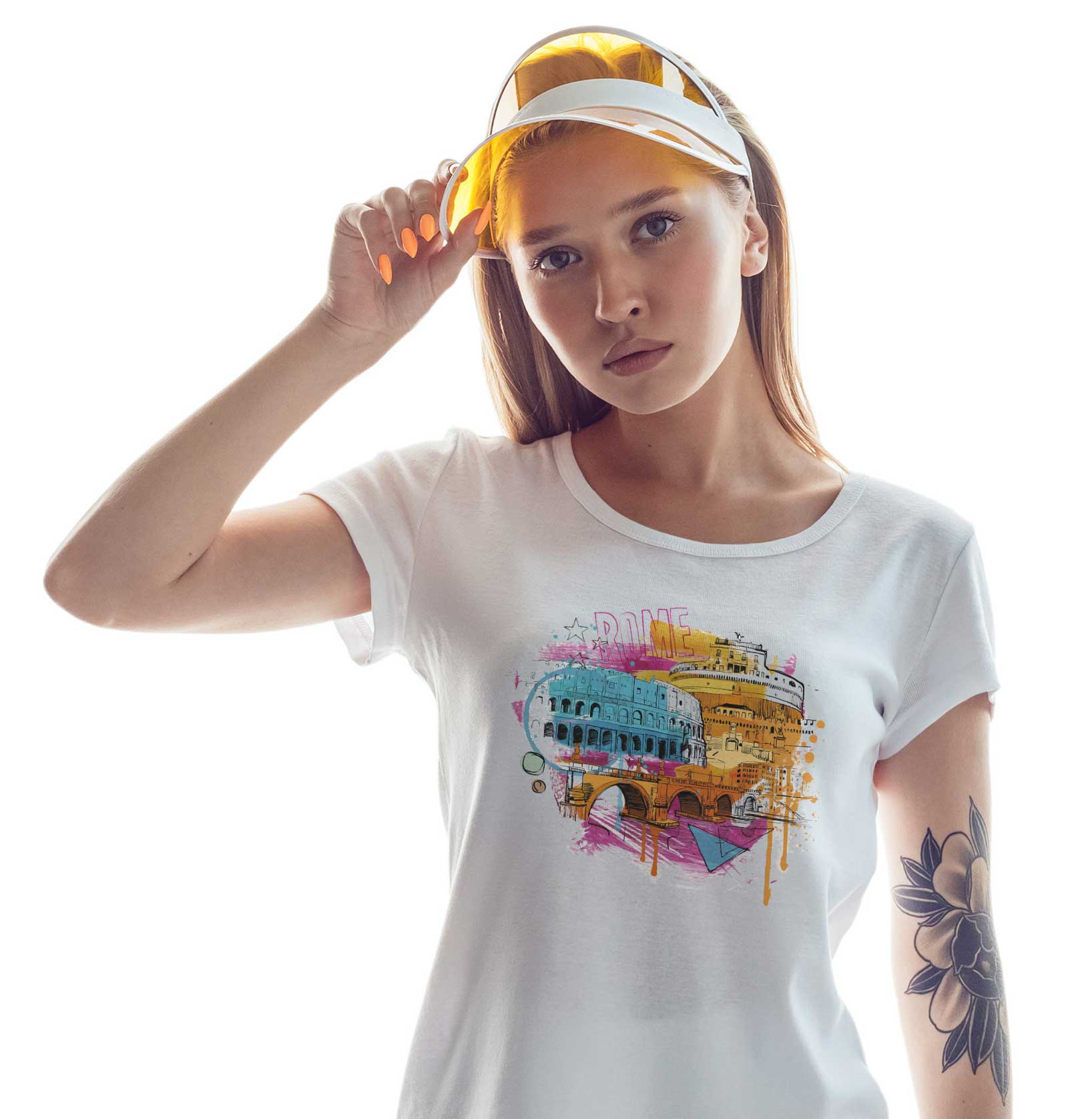 T-Shirt Rom Stadt, Bio-Baumwolle, Unisex, Damen, Kids