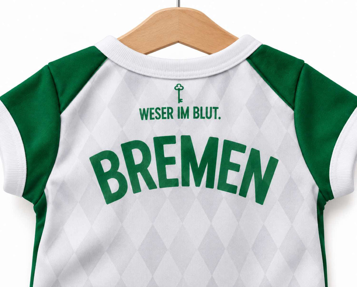 Bremen Baby Body 26/27 Heim inkl. Name und Nummer (Druck)