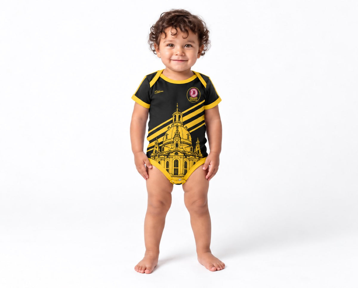 Dresden Baby Body 26/27 Auswärts inkl. Name und Nummer (Druck)