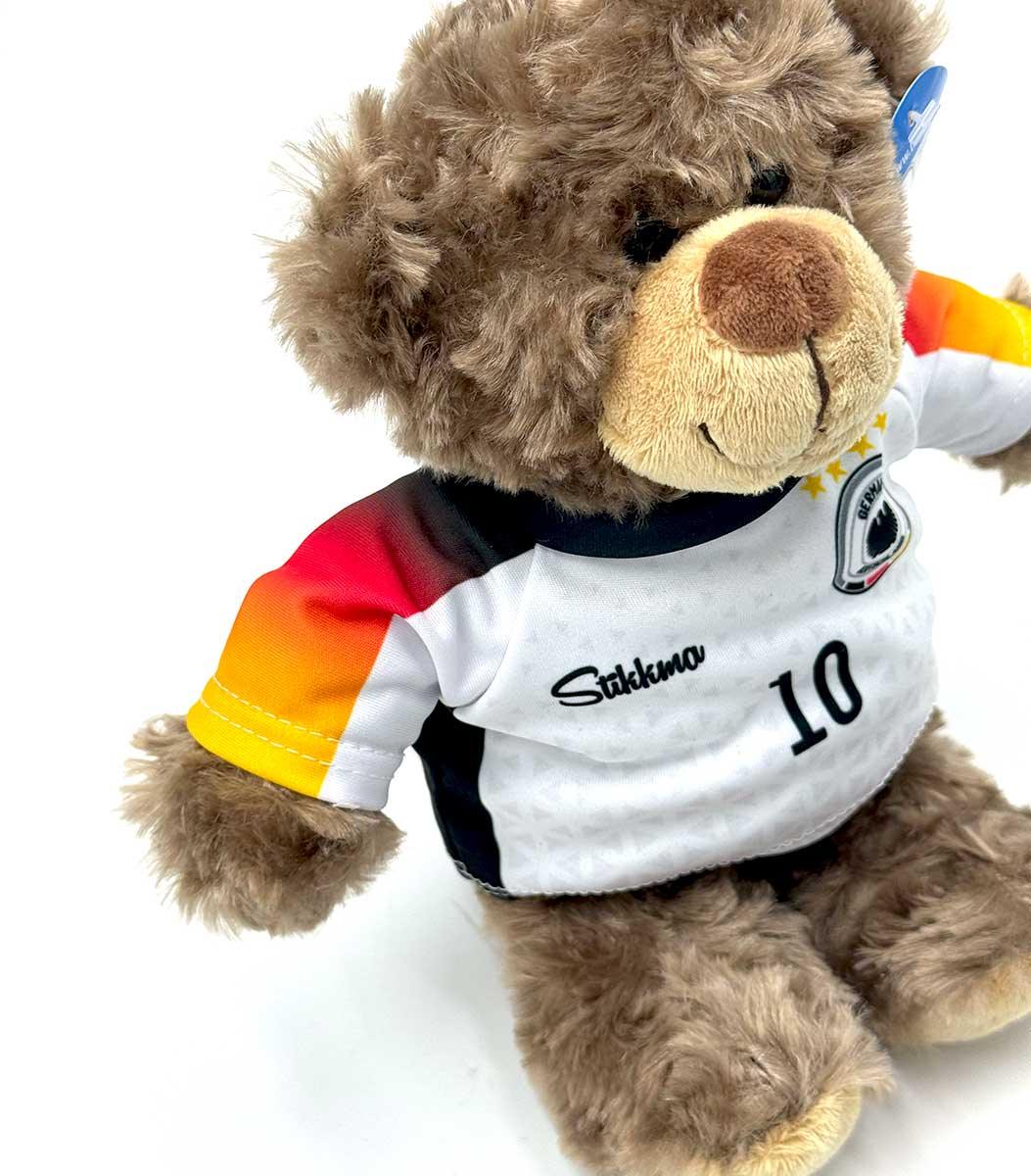Kuscheltier personalisierbar mit Deutschlandtrikot für die EM2024 inkl. kostenloser Personalisierung