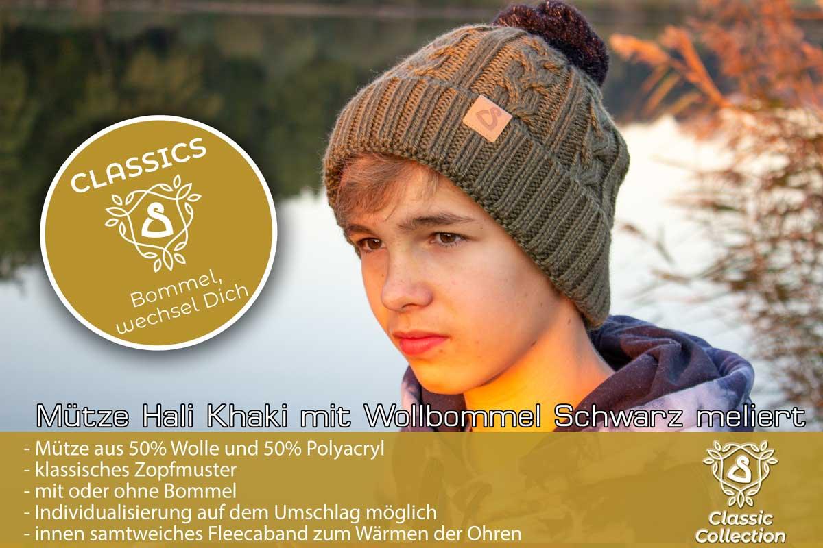 Hali-khaki-Wbommel-schwarz