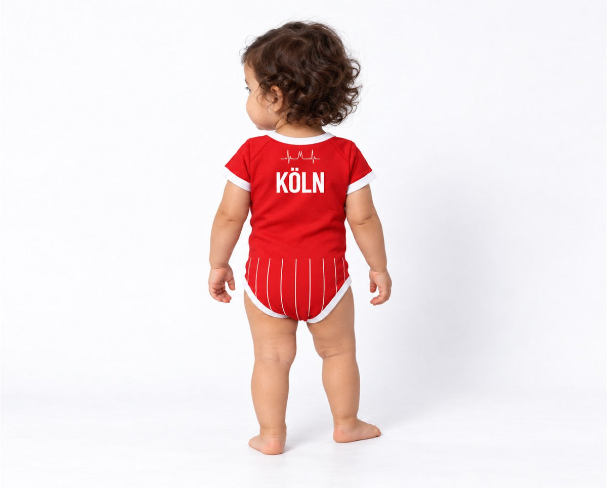 Köln Baby Body 26/27 Auswärts inkl. Name und Nummer (Druck)