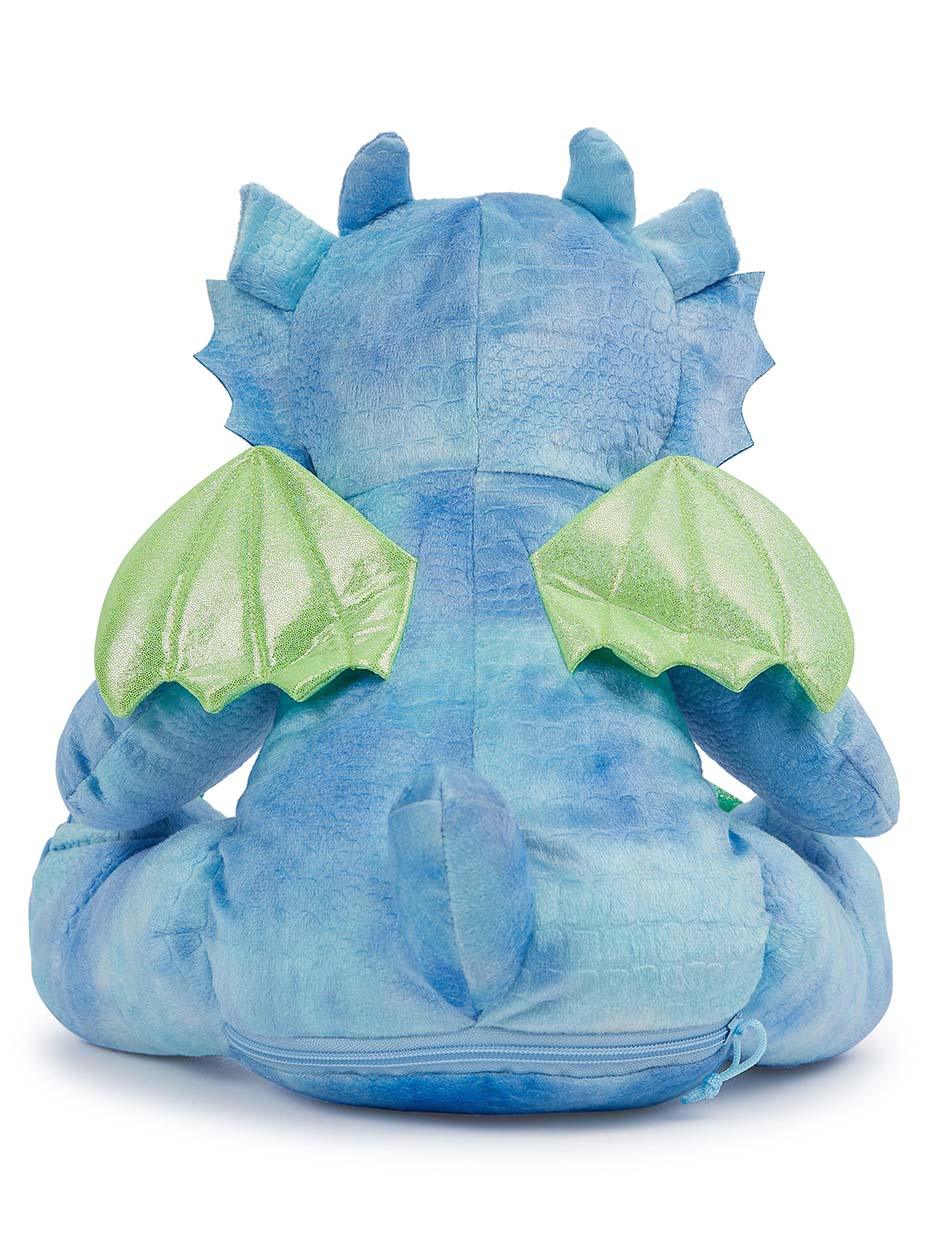Kuscheltier Blauer Drache -inklusive kostenloser Personalisierung (Bestickung)