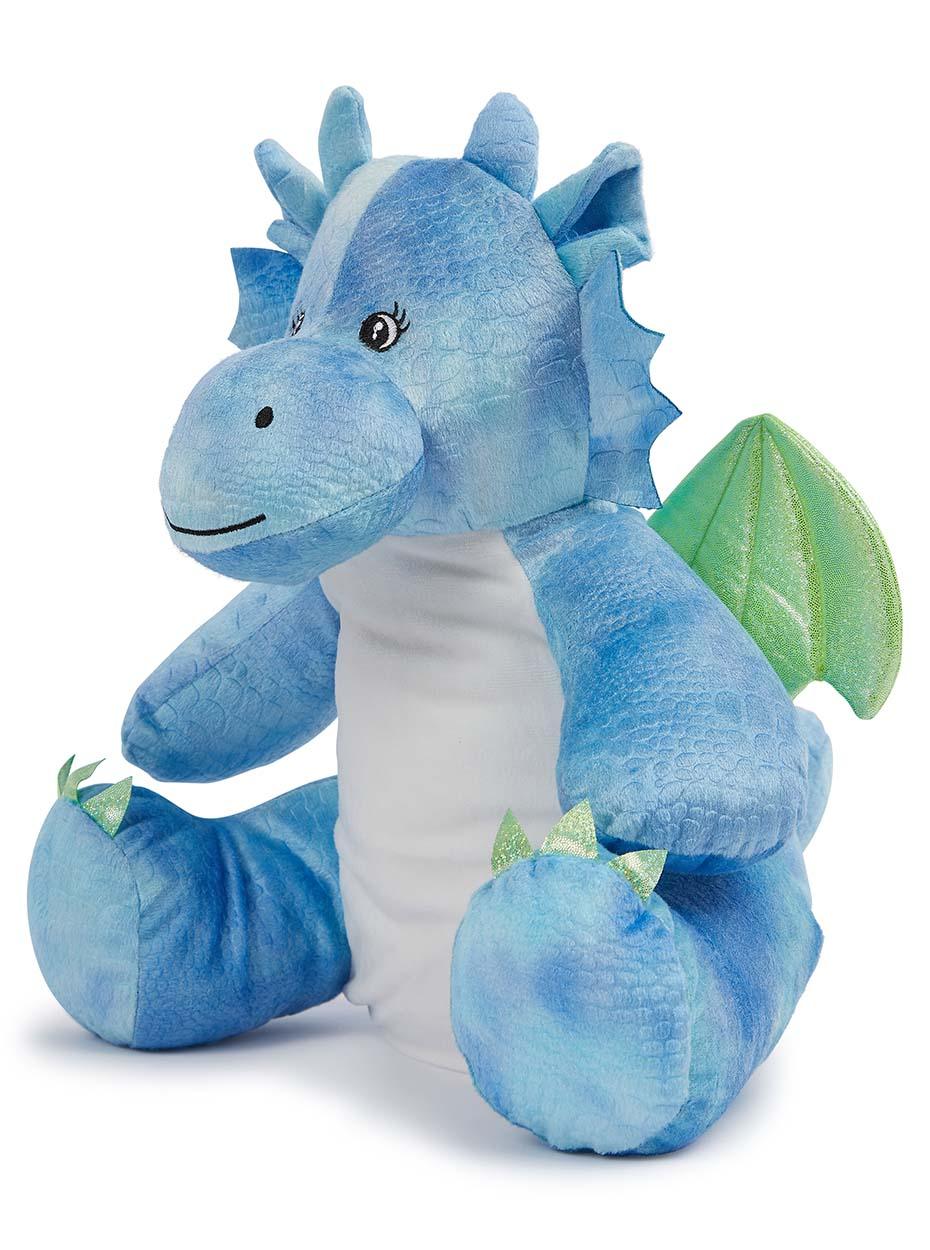 Kuscheltier Blauer Drache -inklusive kostenloser Personalisierung (Bestickung)