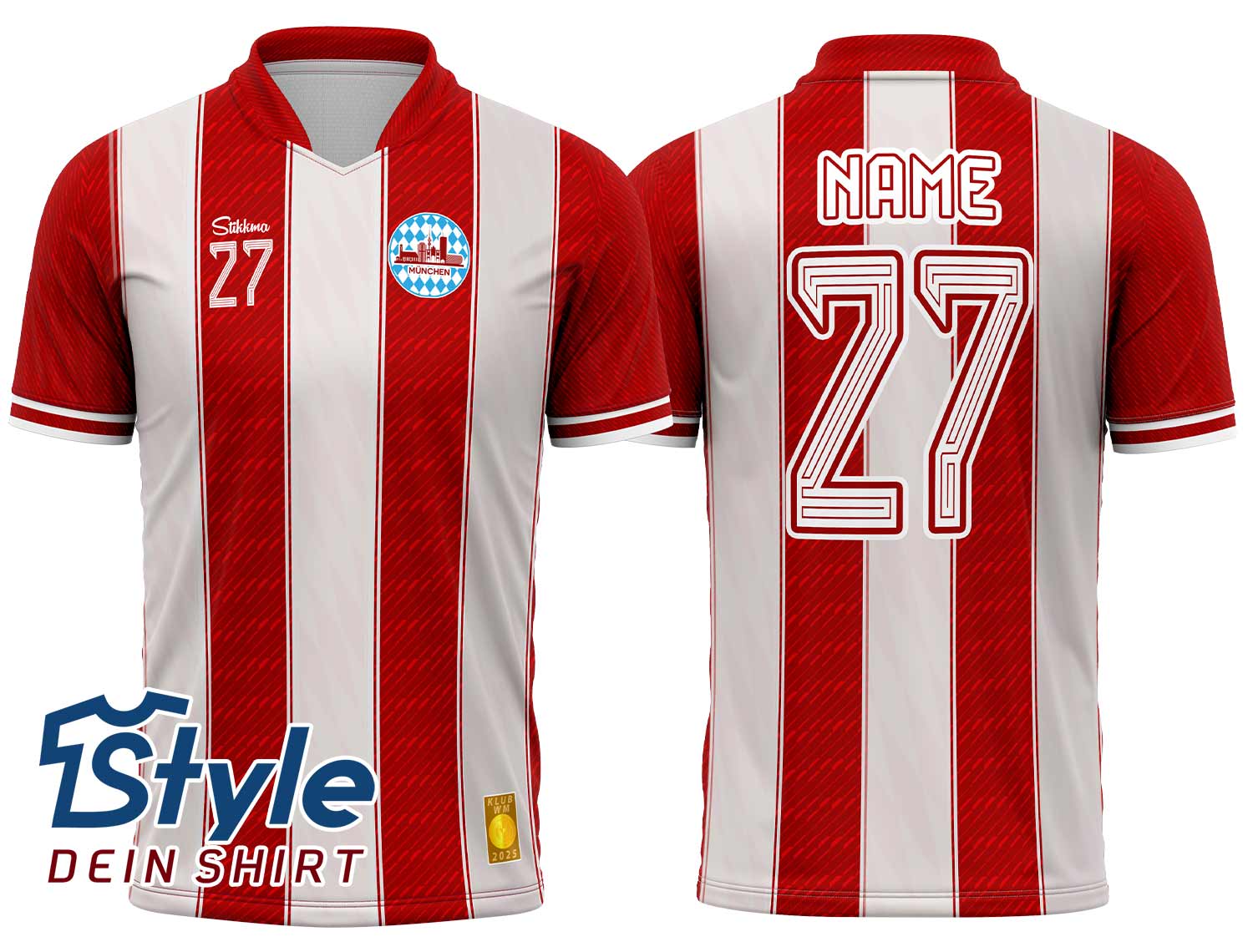 München Fan-Trikot für Klub WM 2025 inkl. Name und Nummer (Druck)