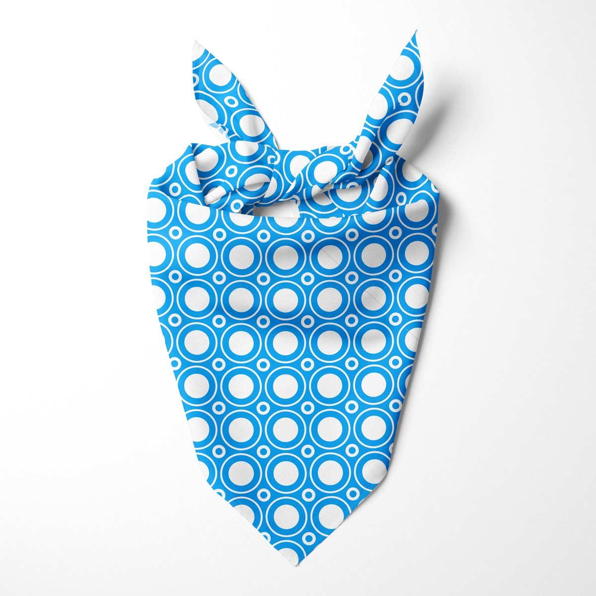 Blau-Weiss - Hundehalstuch