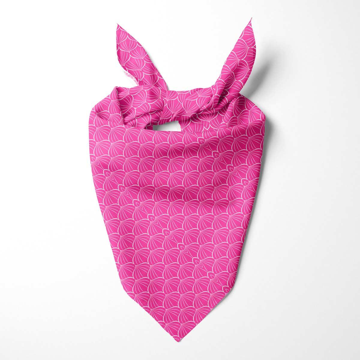 Pinke Linien- Hundehalstuch