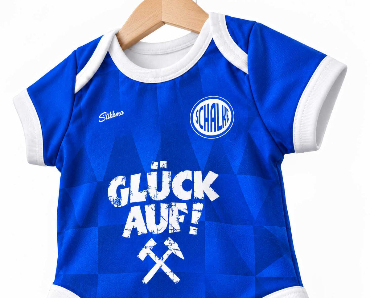 Schalke Baby Body 26/27 Heim inkl. Name und Nummer (Druck)
