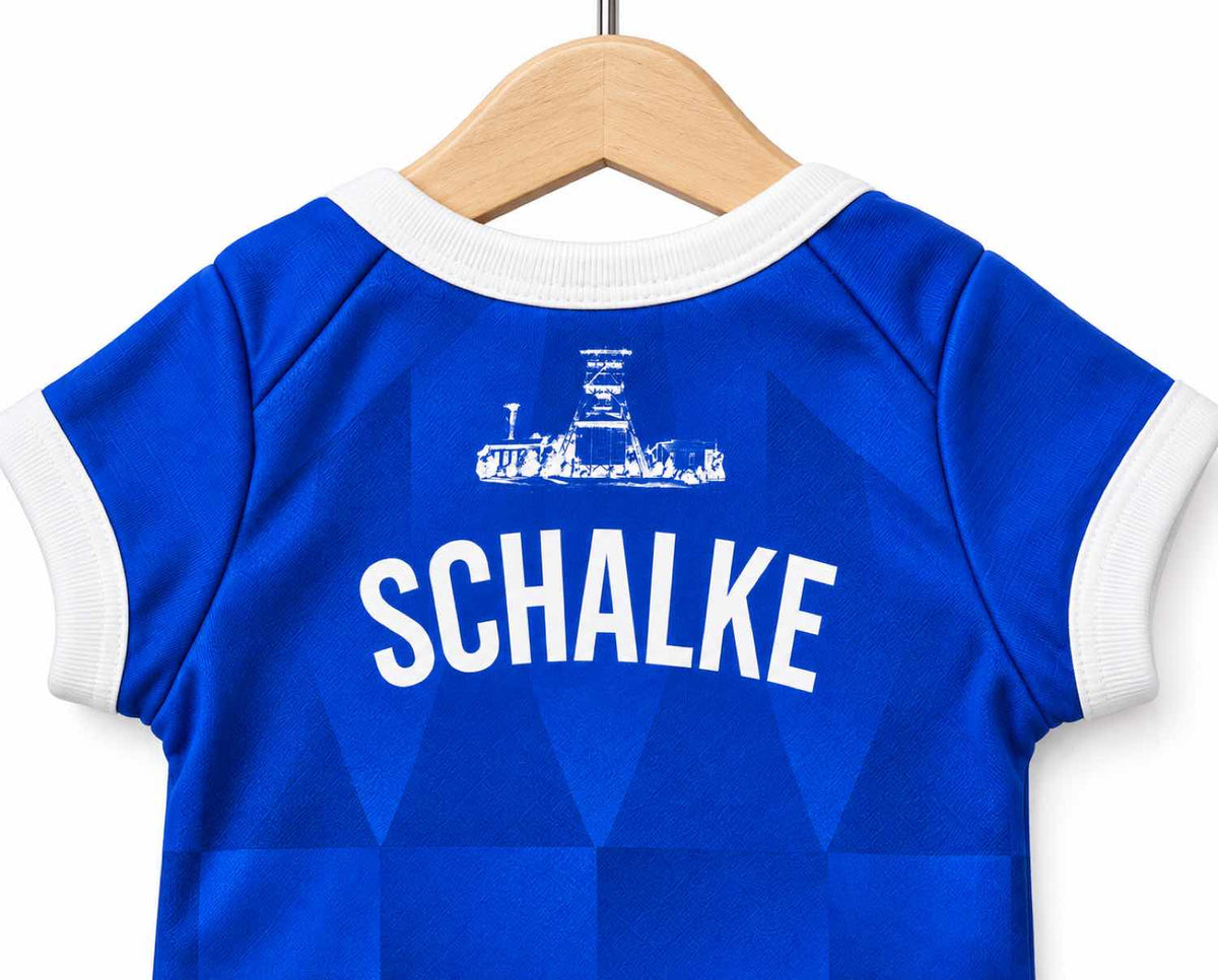 Schalke Baby Body 26/27 Heim inkl. Name und Nummer (Druck)