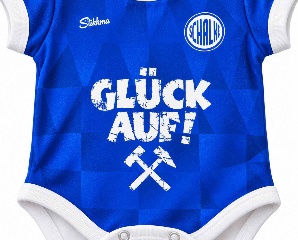 Schalke Baby Body 26/27 Heim inkl. Name und Nummer (Druck)