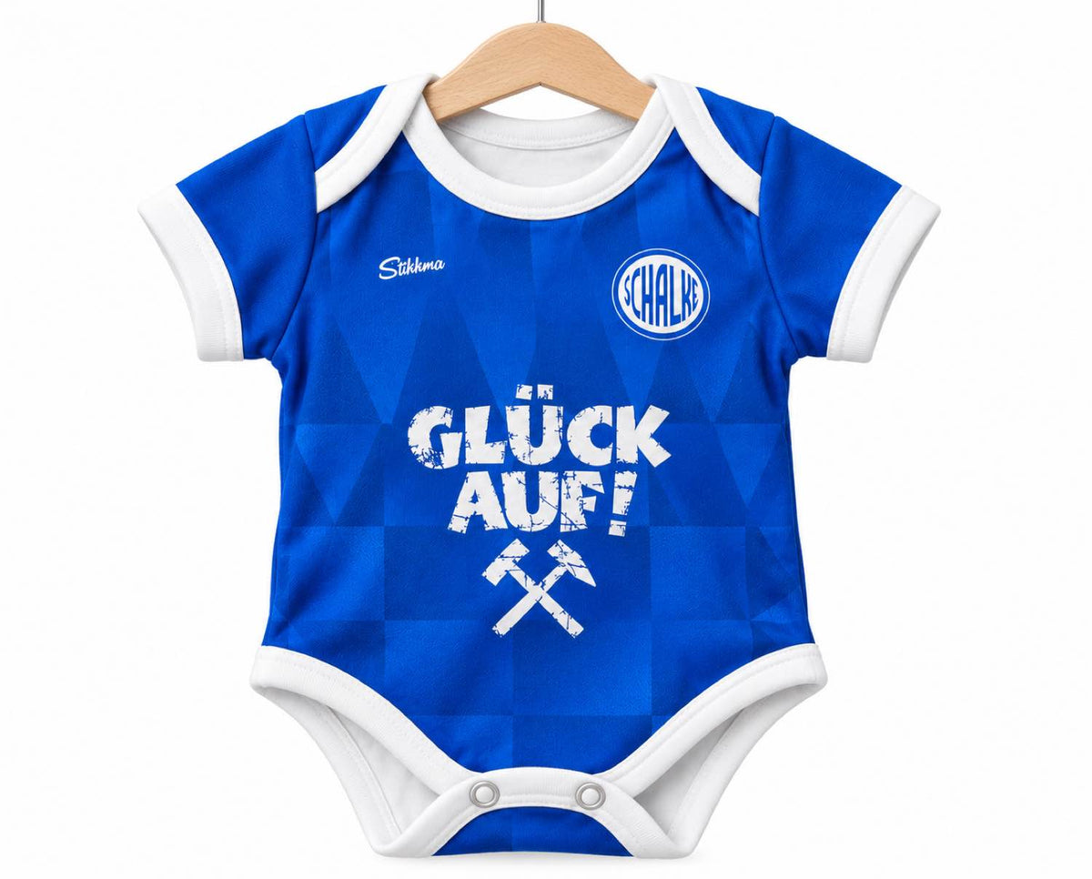 Schalke Baby Body 26/27 Heim inkl. Name und Nummer (Druck)