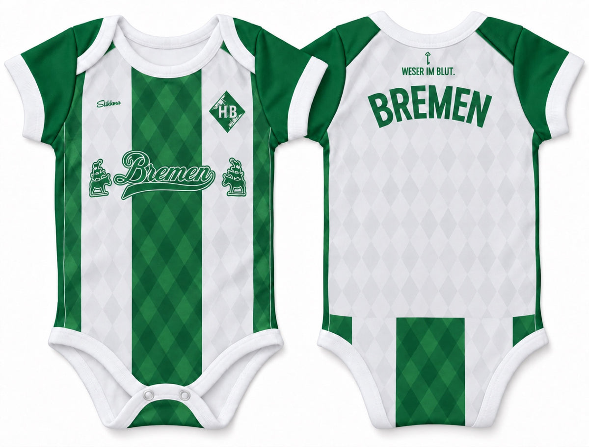 Bremen Baby Body 26/27 Heim inkl. Name und Nummer (Druck)
