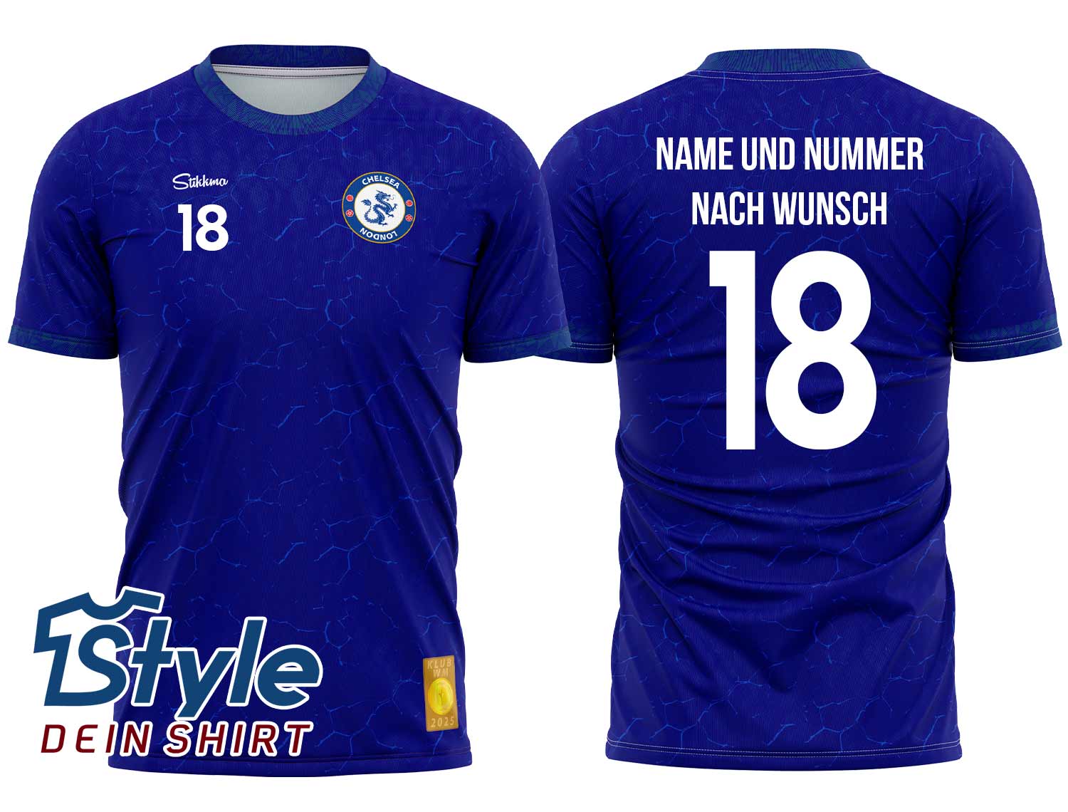 London Fan-Trikot für Klub WM 2025 inkl. Name und Nummer (Druck)