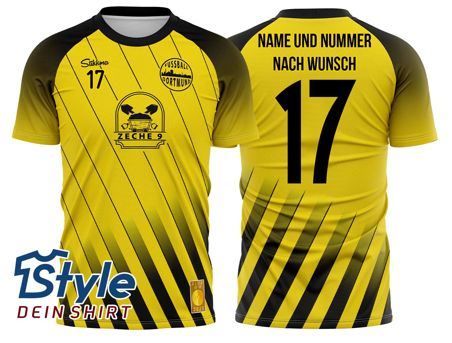 Dortmund Fan-Trikot Klub WM2025 inkl. Name und Nummer (Druck)