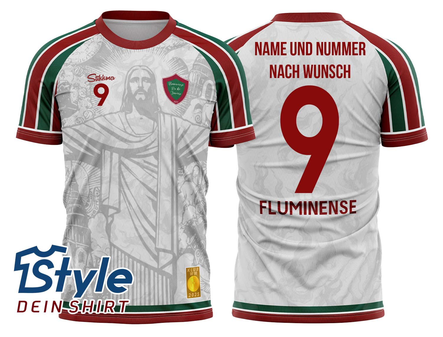 Fluminense Fan-Trikot für Klub WM 2025 inkl. Name und Nummer (Druck)