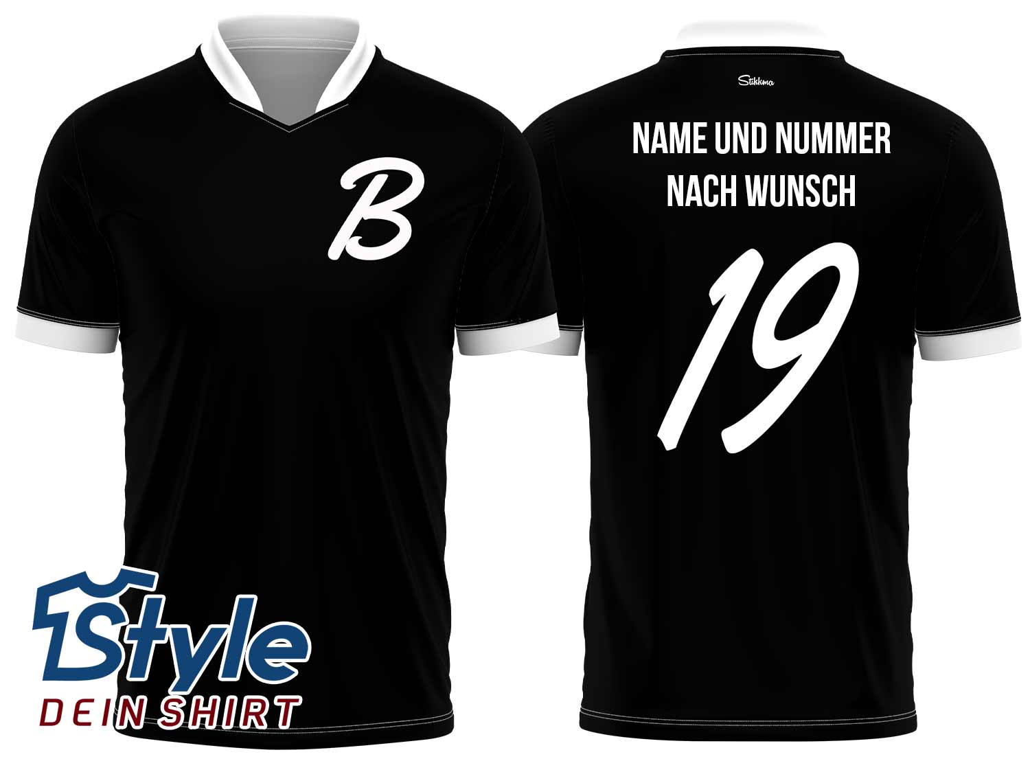 Mönchengladbach Retro Fan-Trikot - 1. bekannte Gladbach Trikot inkl. Name und Nummer (Druck)