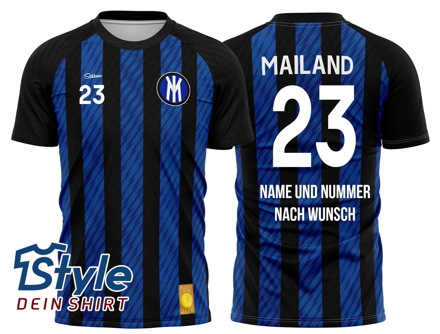 Mailand Fan-Trikot für Klub WM 2025 inkl. Name und Nummer (Druck)