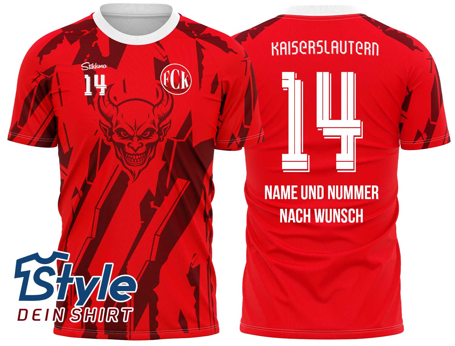 Kaiserslautern Fan-Trikot Heim Saison 25/26 inkl. Name und Nummer (Druck)