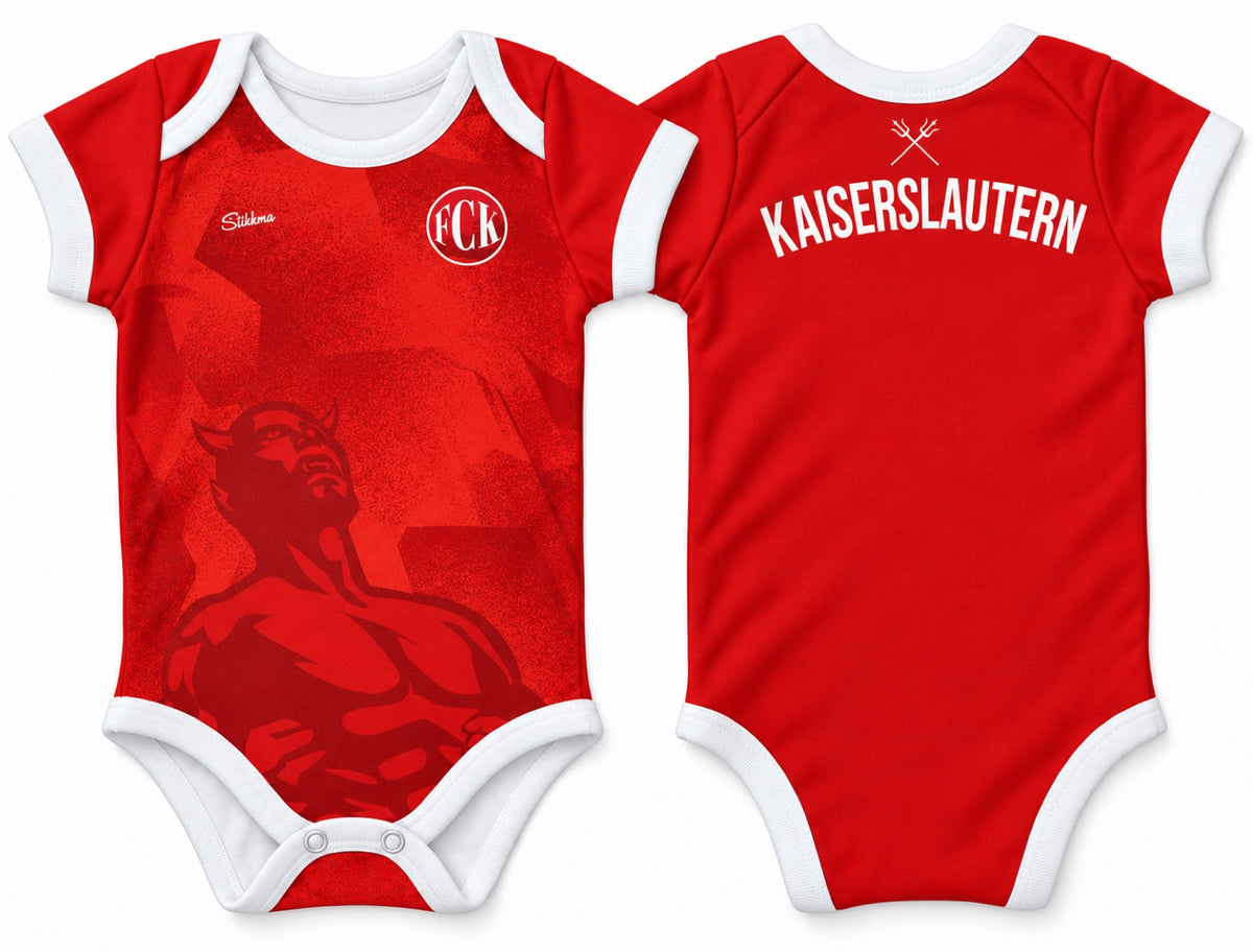 Kaiserslautern Baby Body 26/27 Heim inkl. Name und Nummer (Druck)