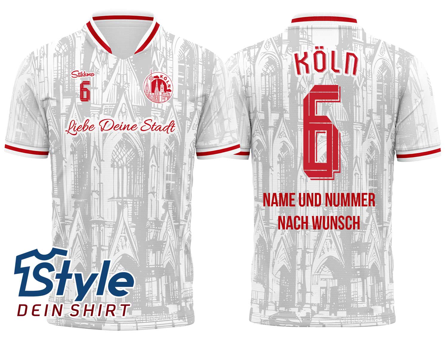 Köln Fan-Trikot Heim 2025/26 inkl. Name und Nummer (Druck)