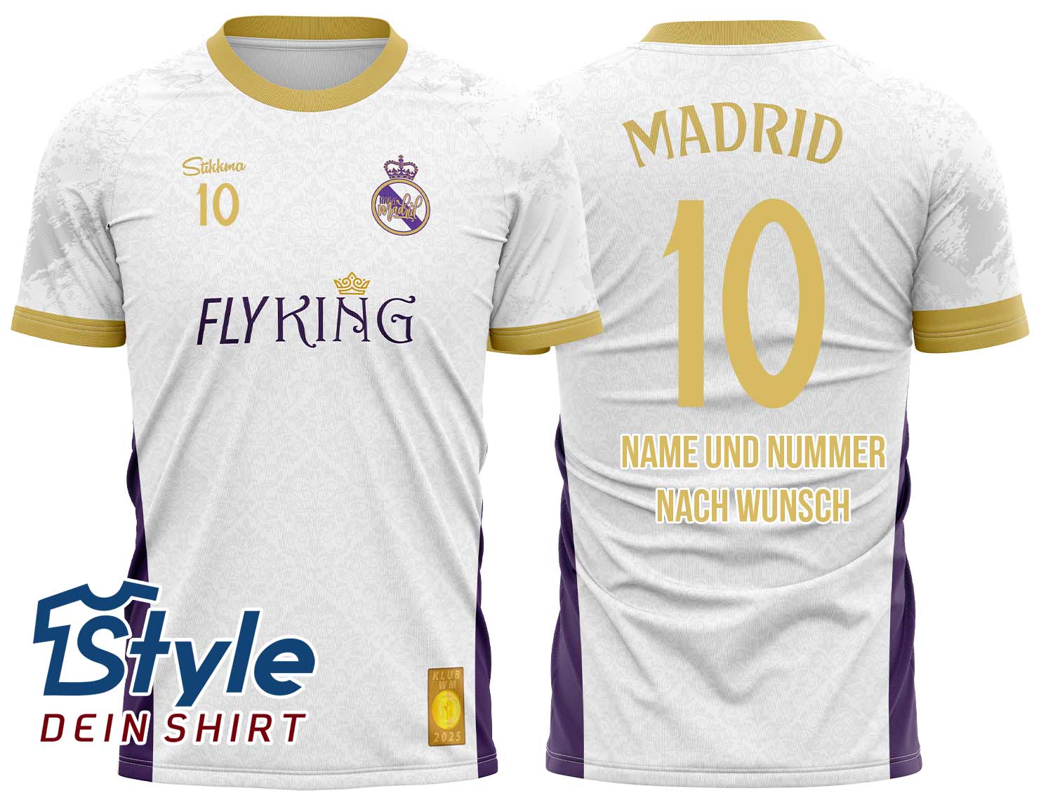 Madrid Fan-Trikot für Klub WM 2025 inkl. Name und Nummer (Druck)
