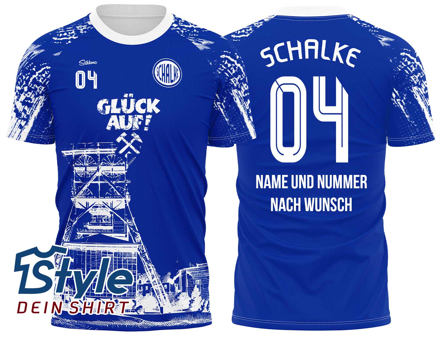 Schalke Spezial Fan-Trikot "Zeche" inkl. Name und Nummer (Druck)